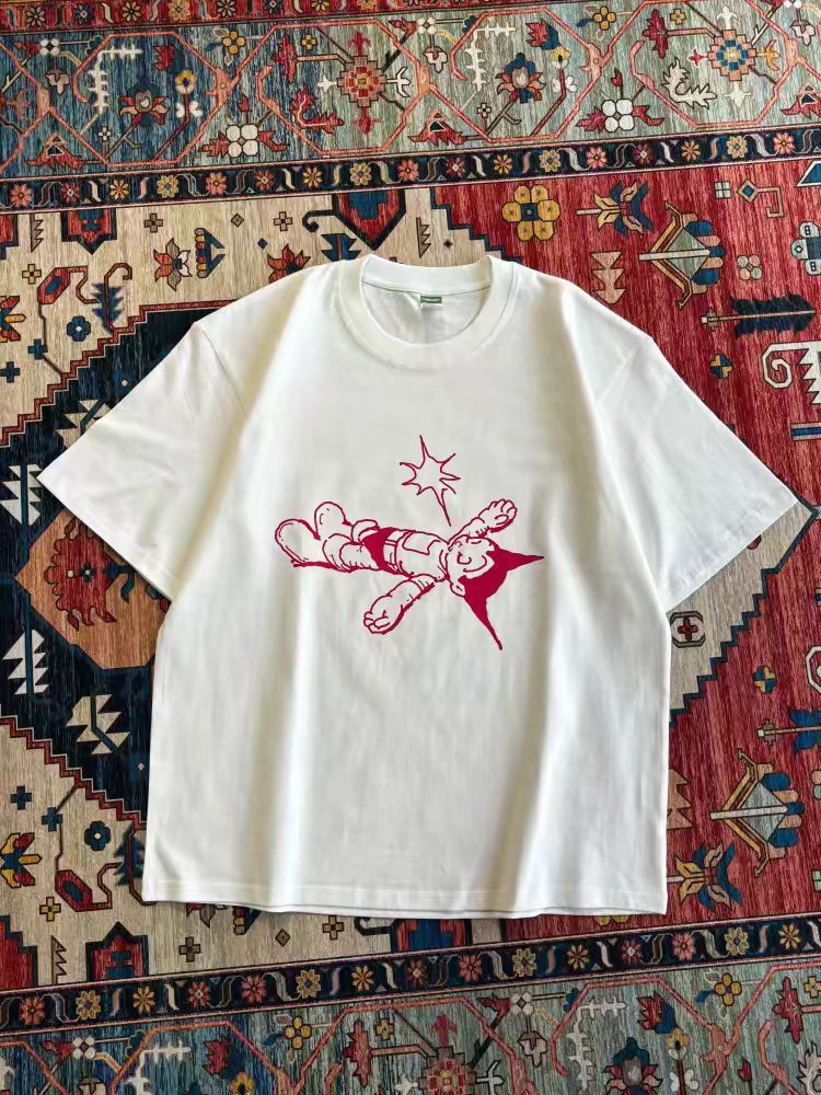 Vintage White Vintage-Style Astro Boy Graphic T-Shirt Size US M / EU 48-50 / 2 - 1 Thumbnail