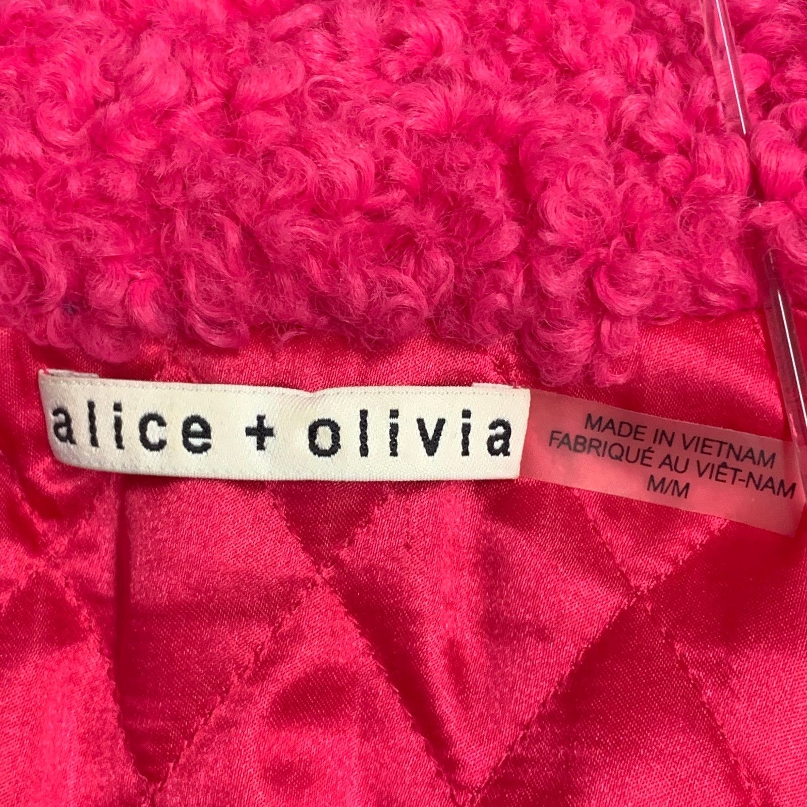Alice + Olivia ALICE + OLIVIA Faux Fur Hook Eye Notch Lapel Jacket Size M / US 6-8 / IT 42-44 - 5 Thumbnail