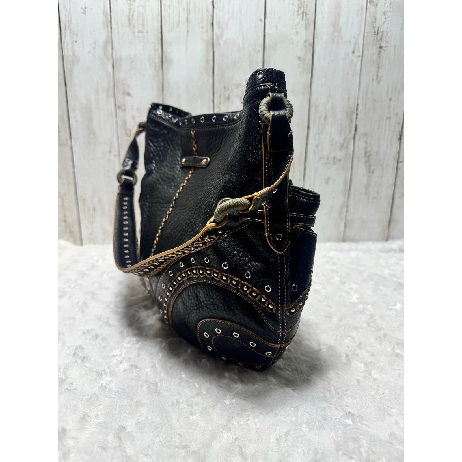 Cole Haan Authentic Louis Vuitton Alma Handbag Monogram Vernis SN4114 Size ONE SIZE - 8 Thumbnail