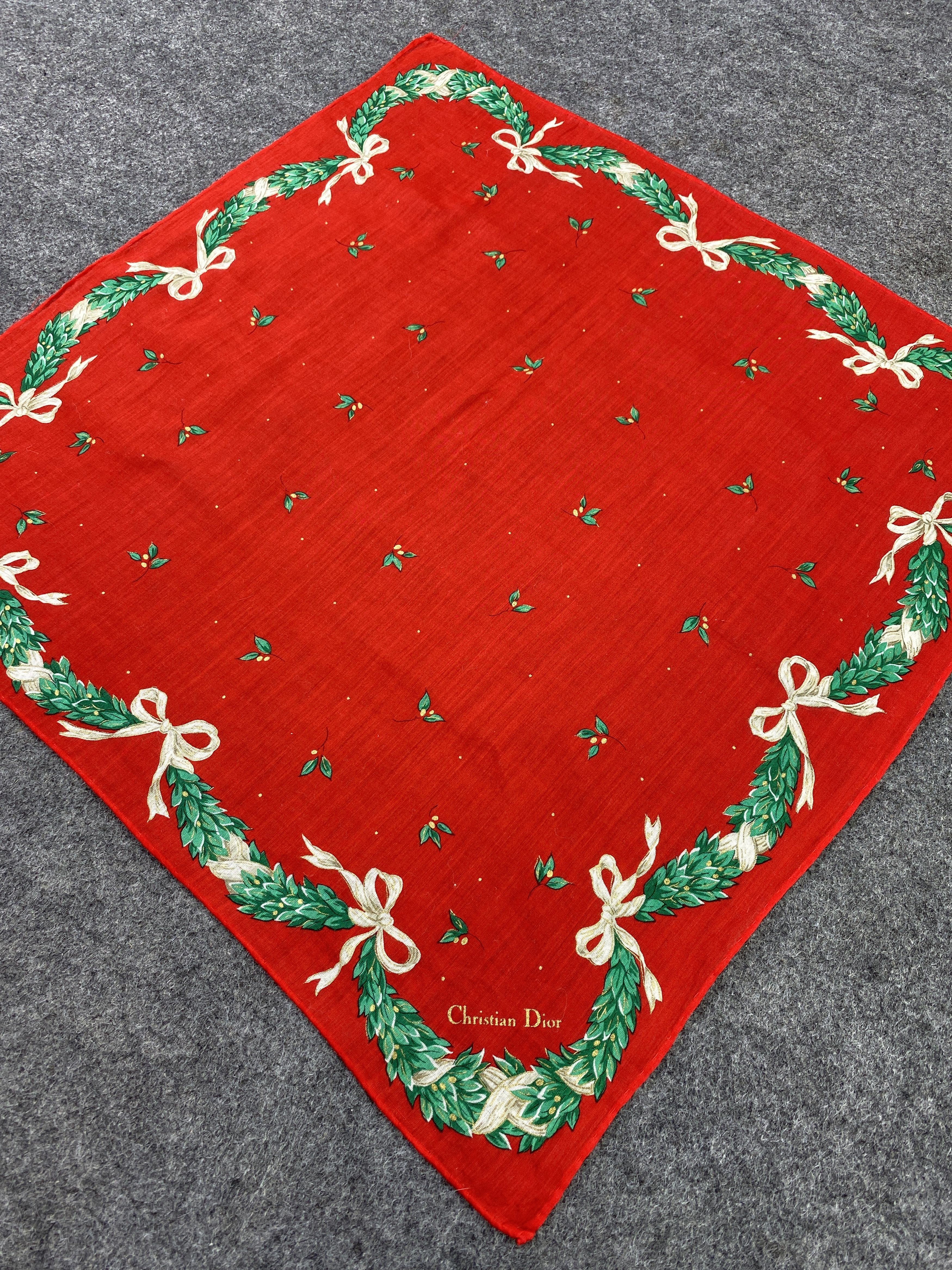 Vintage Christian Dior Handkerchief / Bandana / Neckerchief-B167 Size ONE SIZE - 4 Thumbnail