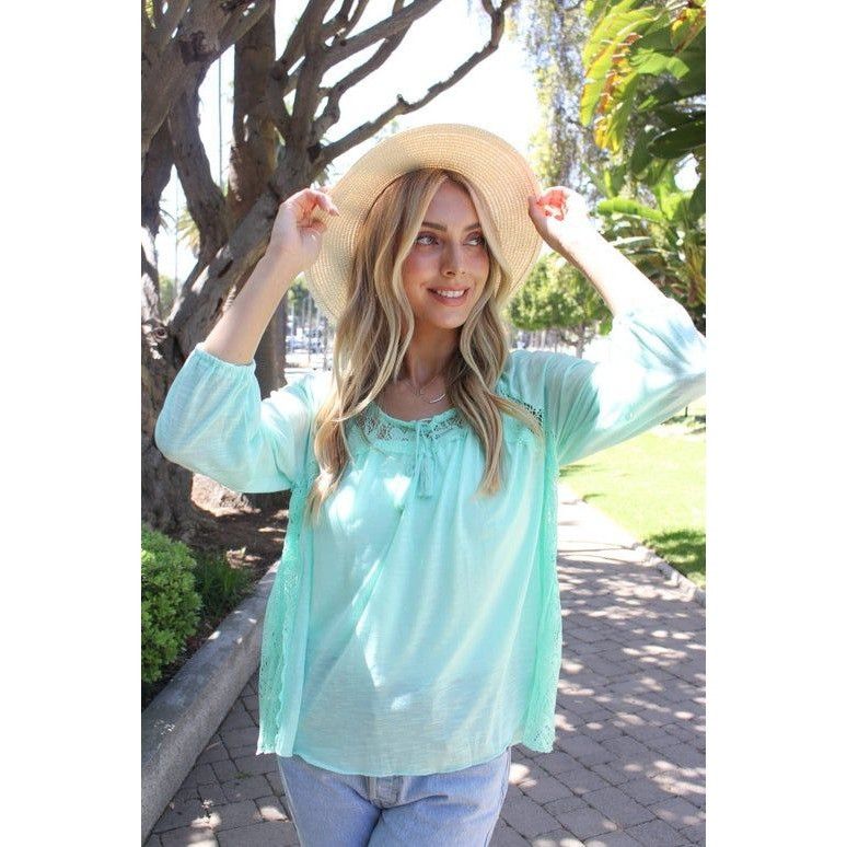 Other Juniros Long Sleeve Crochet Top With Tassel Detail Small Size S / US 4 / IT 40 - 1 Thumbnail