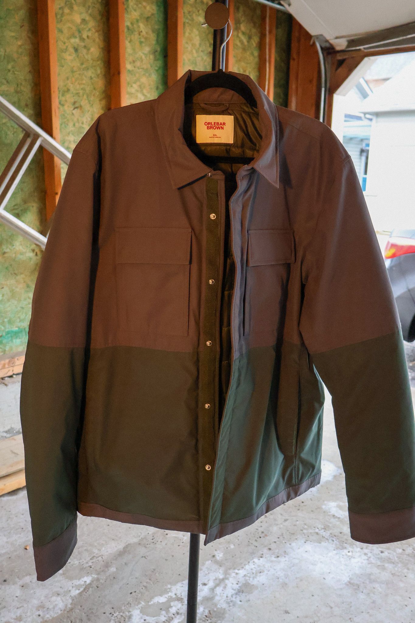Orlebar Brown Seeker Colour-Block Padded Shirt Jacket In Gray Size US XXL / EU 58 / 5 - 1 Thumbnail