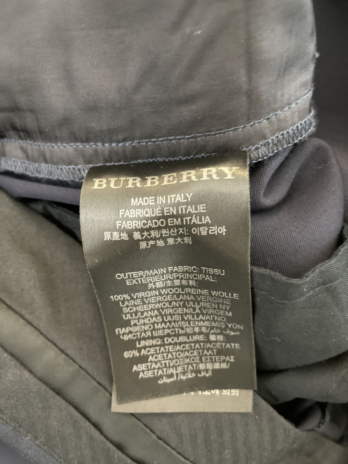 Burberry Collection Formal Trouser Size 34R - 12 Thumbnail