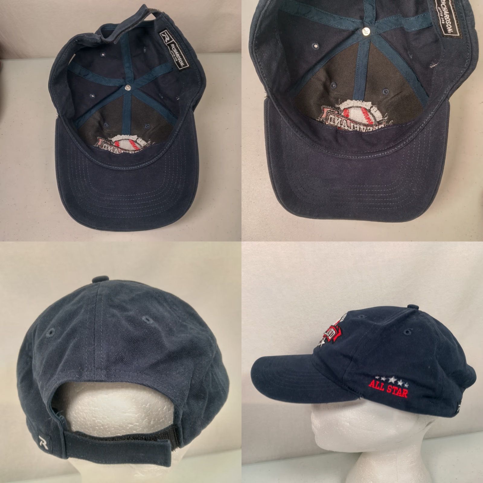 Vintage Winking Lizard Tavern Cleveland All Star Game Baseball Cap Hat Richardson Adjustable Embroidered One Size Blue Cotton Canvas Men Size ONE SIZE - 8 Thumbnail