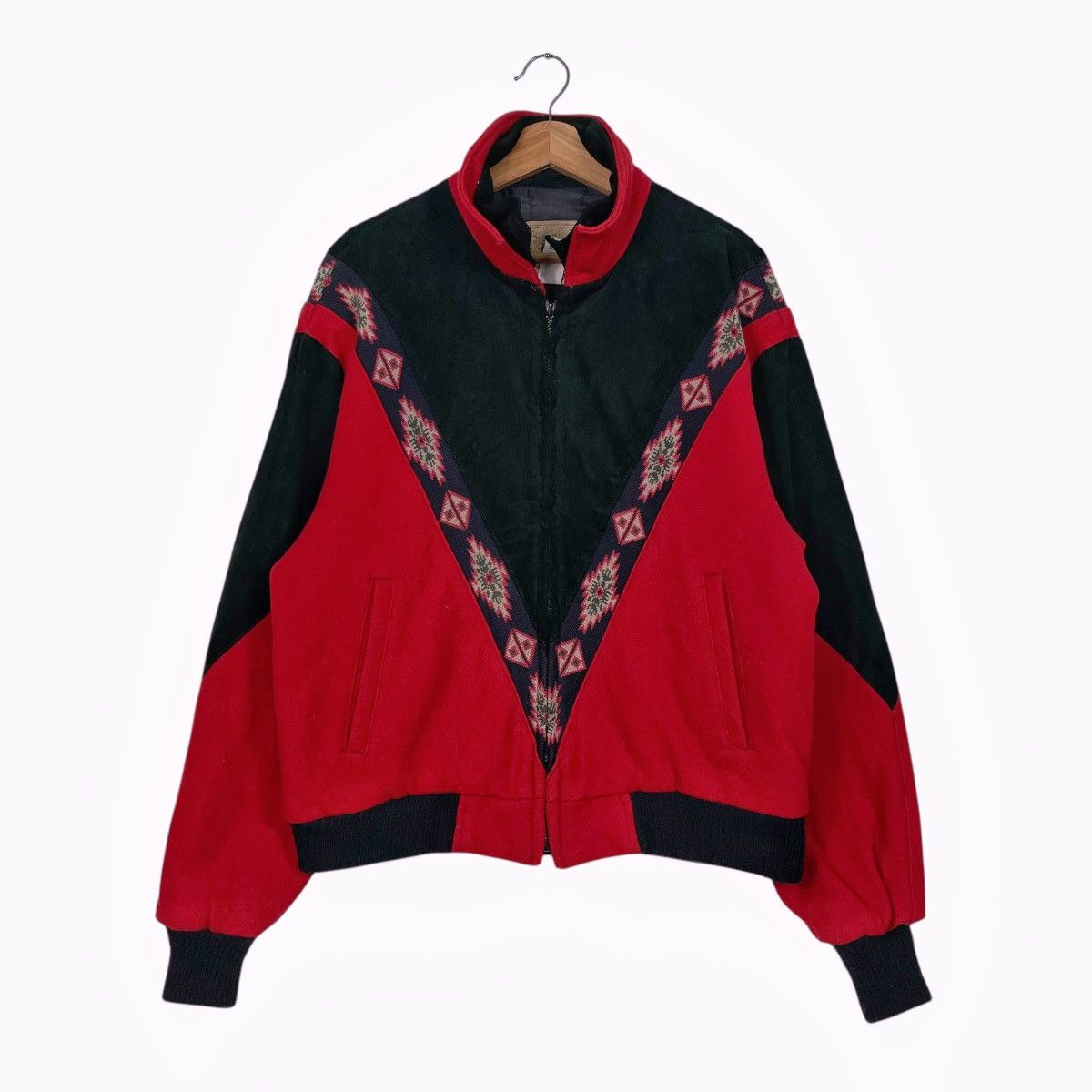 Vintage Vintage 80s Cripple Creek By Circle S Wool Suede Jacket Size US M / EU 48-50 / 2 - 1 Thumbnail
