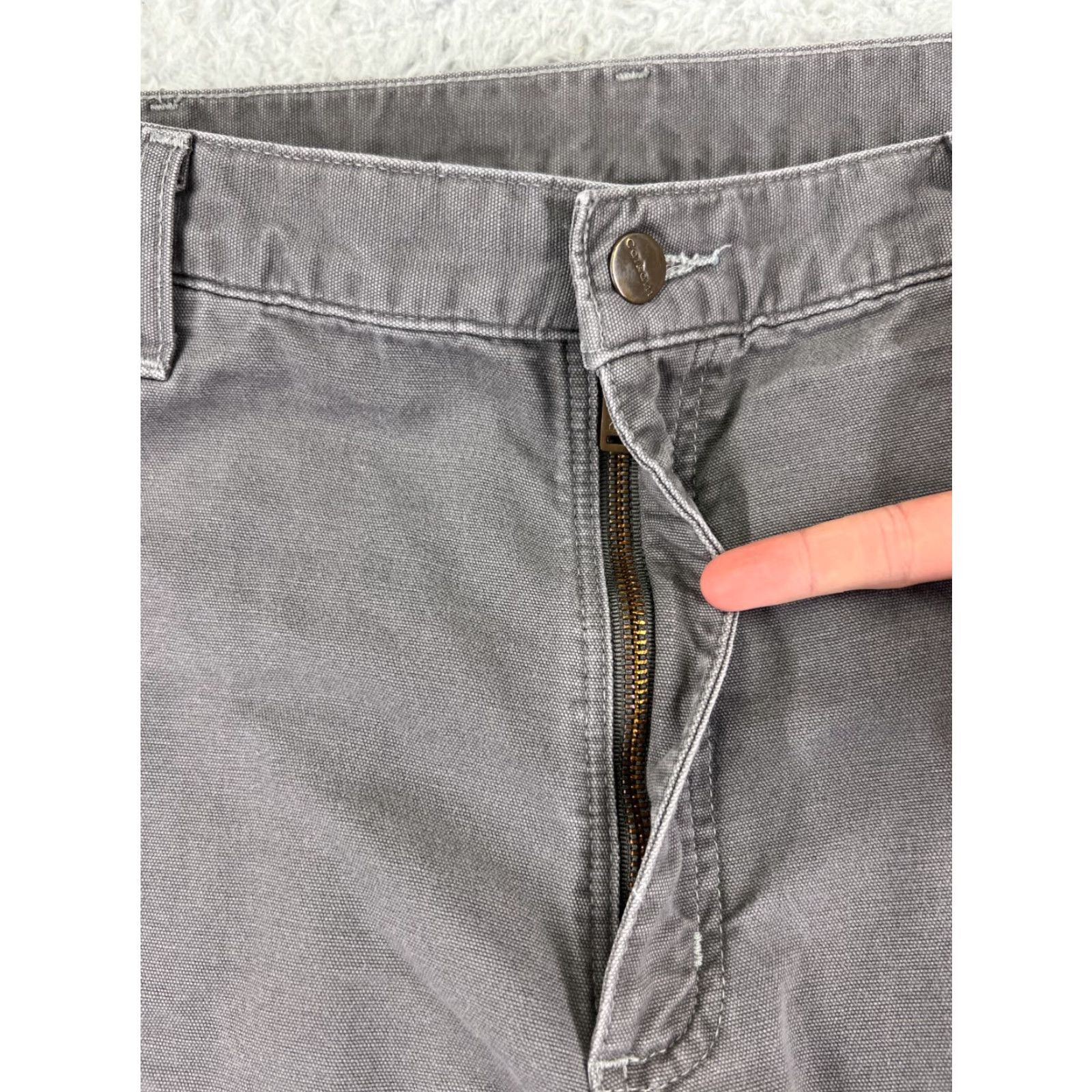 Carhartt Carhartt Pants Men 40 Gray Carpenter Hammer Loop Cotton Duck Fabric Durable Size US 40 / EU 56 - 7 Thumbnail