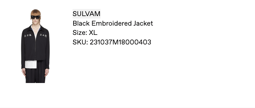 KOZABURO × Sulvam Black Embroidered Jacket Size US L / EU 52-54 / 3 - 7 Thumbnail