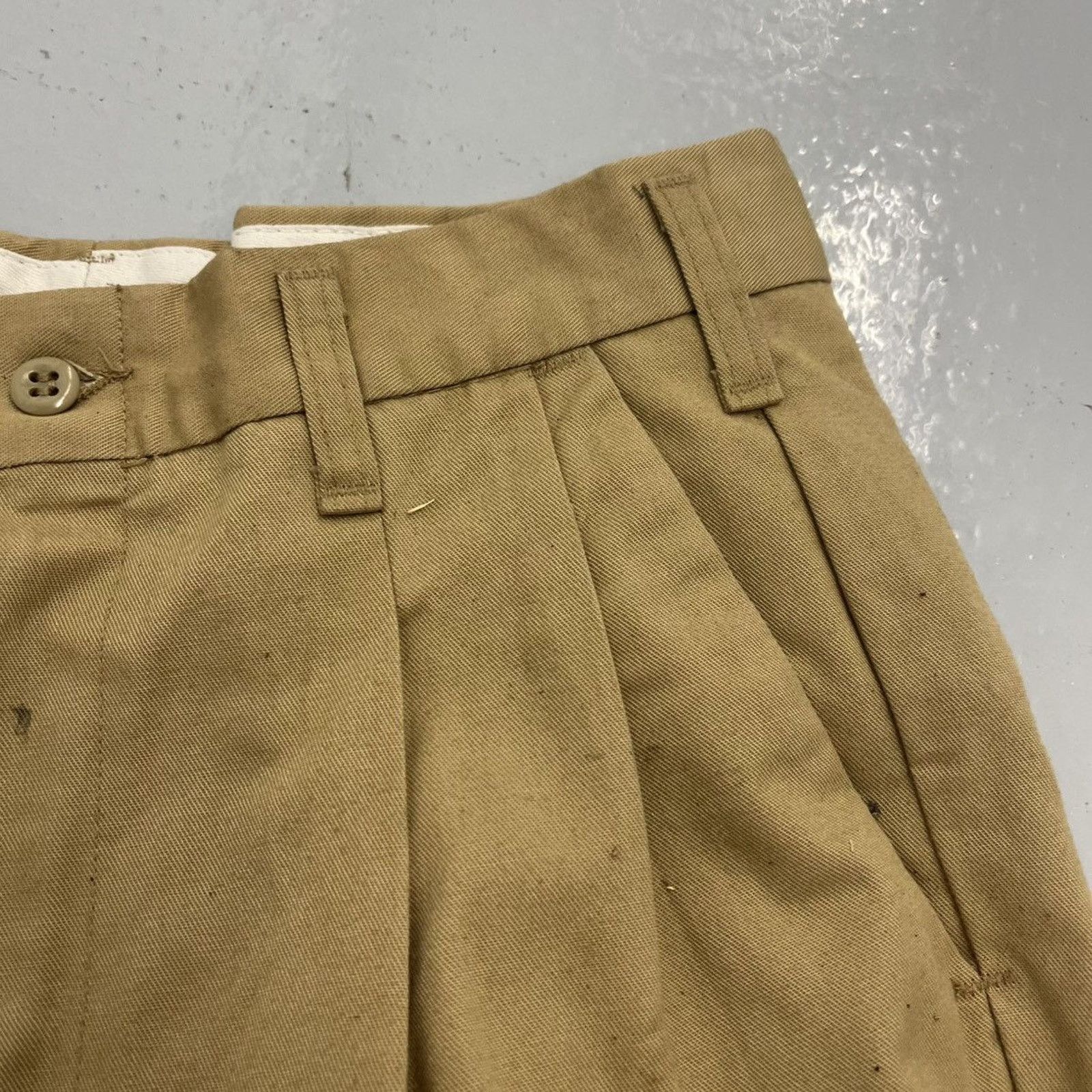 Other Vintage 70s 80s Cintas Tan Canvas Workwear Chinos 29x27 Size US 29 - 2 Thumbnail
