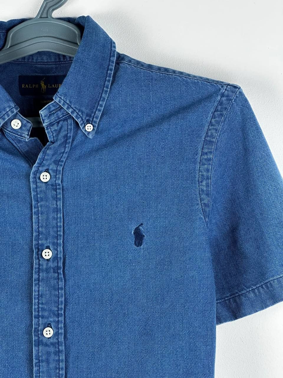 Designer × Polo Ralph Lauren × Ralph Lauren Polo Ralph Lauren Luxury Oxford Indigo SS SHIRT Size US S / EU 44-46 / 1 - 4 Thumbnail