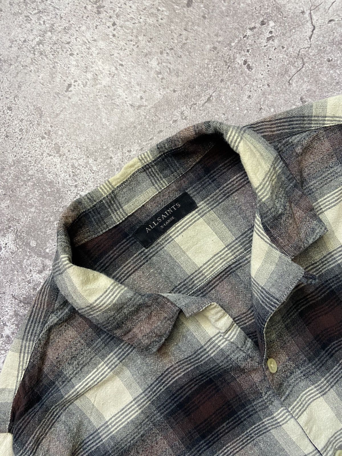 Allsaints Allsaints Shadow Plaid Shirt Size US XL / EU 56 / 4 - 3 Thumbnail