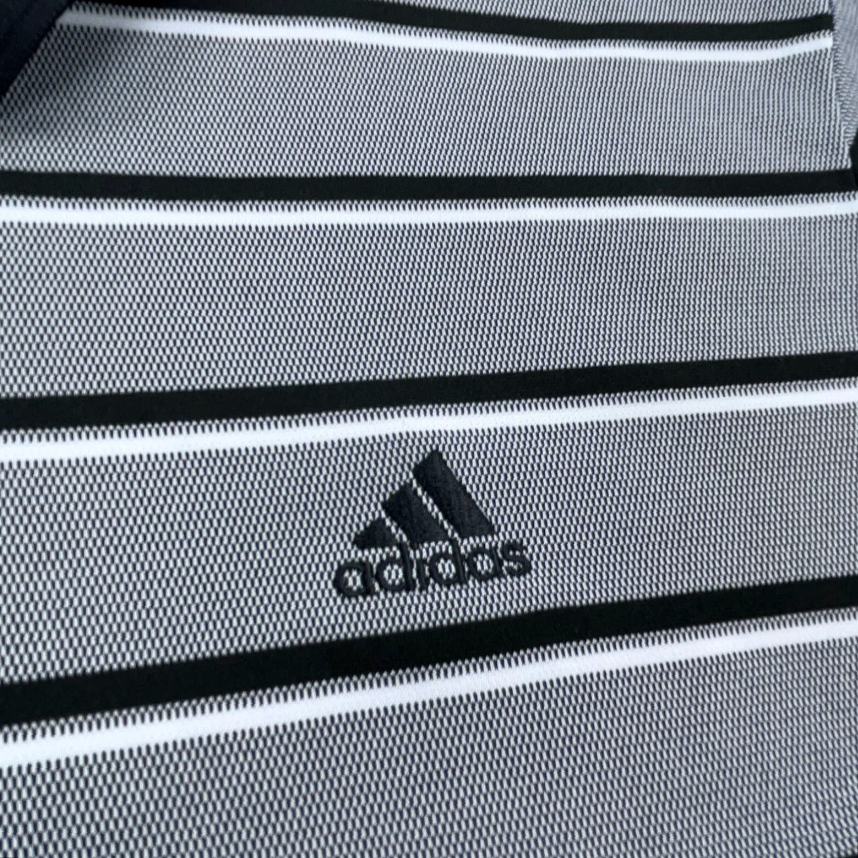 Adidas Adidas Polo Shirt Men XL Gray Striped Golf Performance Tennis Wicking Dry Size US XL / EU 56 / 4 - 3 Thumbnail