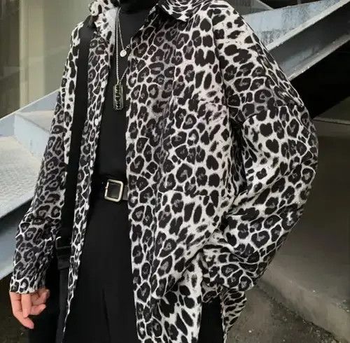 Japanese Brand New Hype Leopard Print Casual Shirt Flannel Size US L / EU 52-54 / 3 - 4 Thumbnail