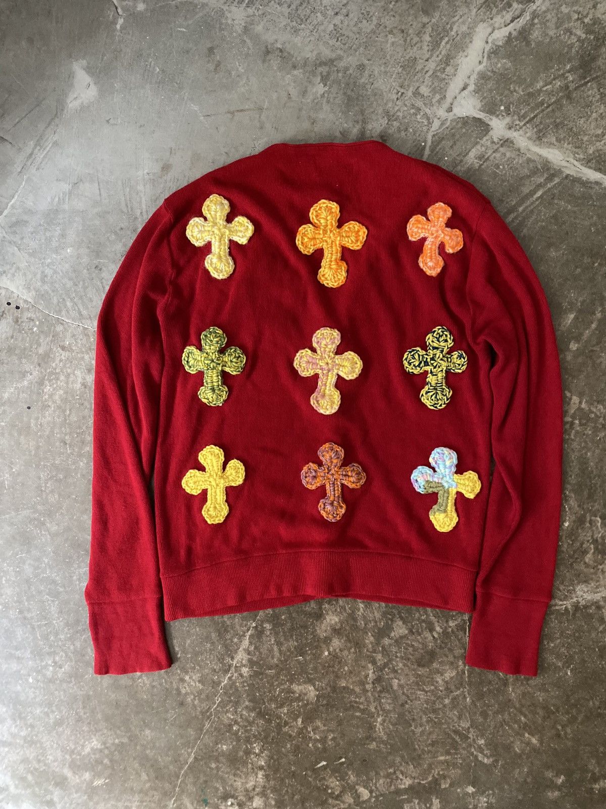 Japanese Brand Yarn Cardigan Chrome Hearts Thug Club Stone Island Kapital Size US L / EU 52-54 / 3 - 5 Thumbnail