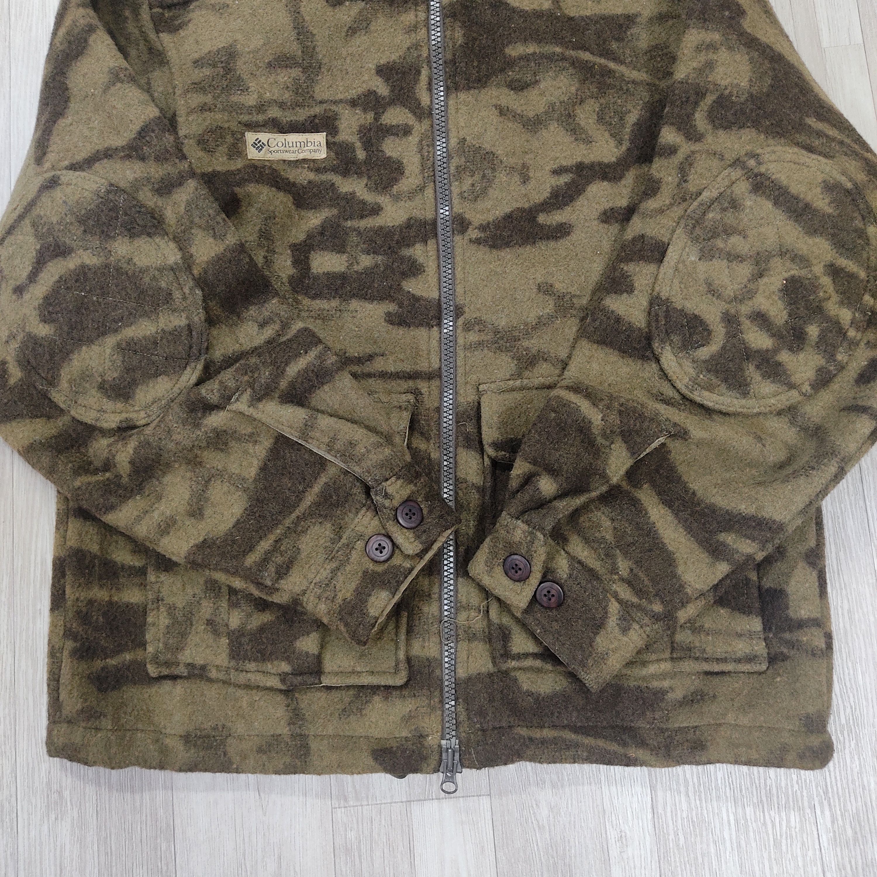 Columbia Vintage Columbia Gallatin Wool Camo Hunting Jacket Size US M / EU 48-50 / 2 - 4 Thumbnail