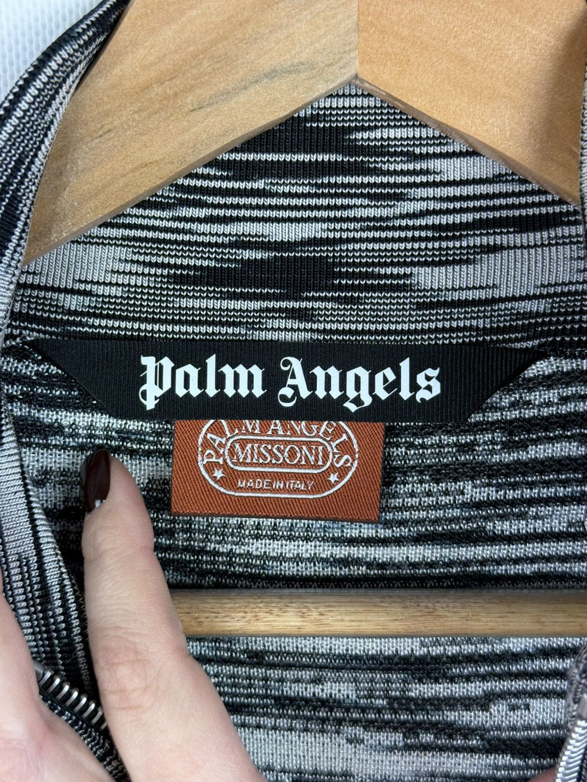 Missoni × Palm Angels Palm Angels Missoni Melange Knit Zip Up Track Top Jacket Size US M / EU 48-50 / 2 - 11 Thumbnail
