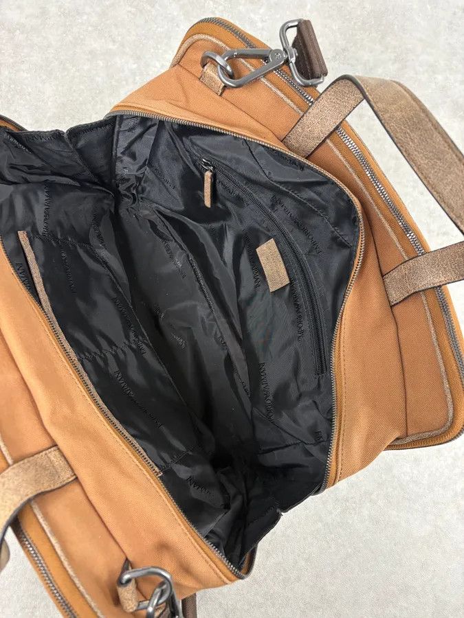 Emporio Armani Emporio Armani Grey Leather Shoulder Bag Size ONE SIZE - 7 Thumbnail