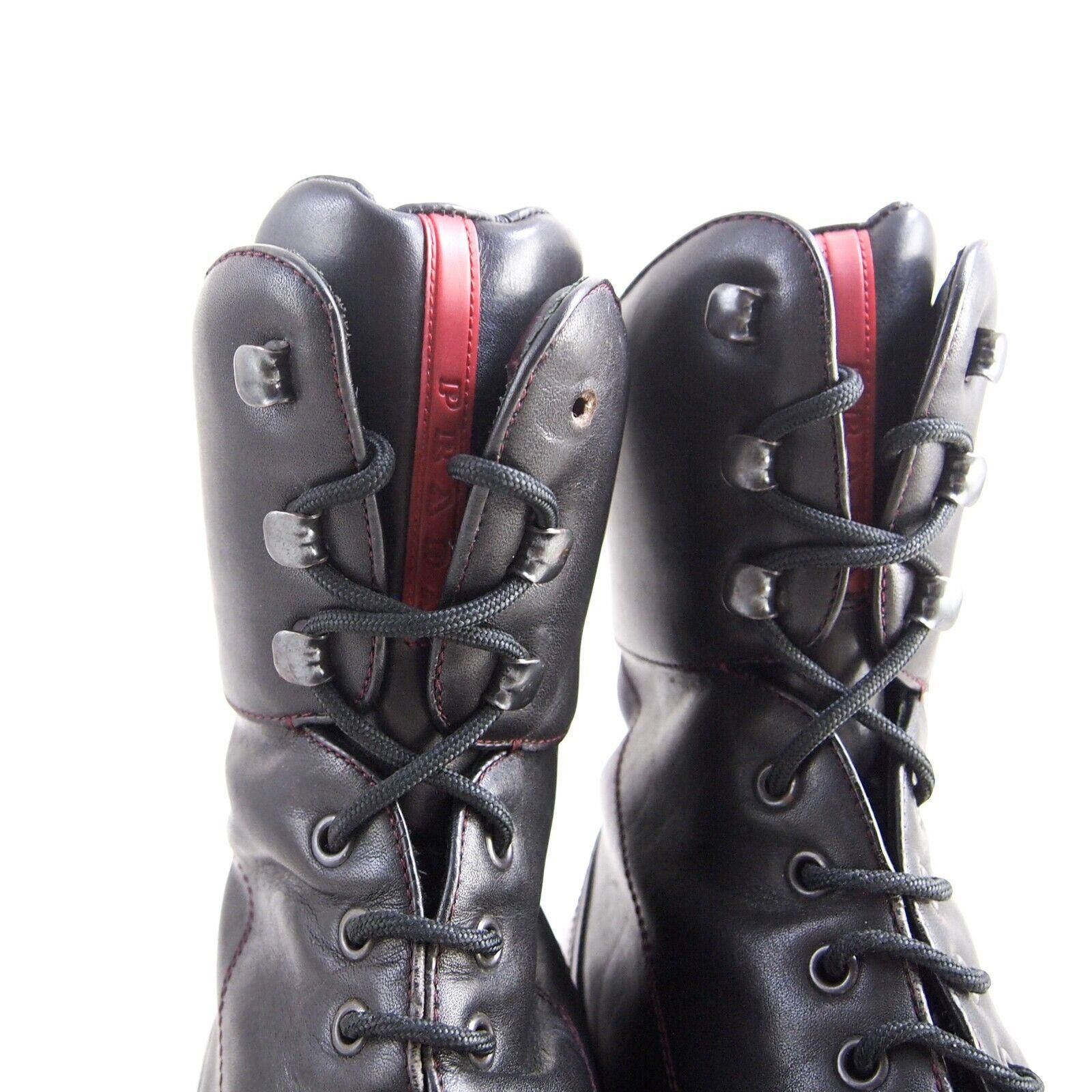 Prada Prada Boots 4482 Brown Leather Womens US 7.5 EU 37.5 Size US 7.5 / IT 37.5 - 5 Thumbnail