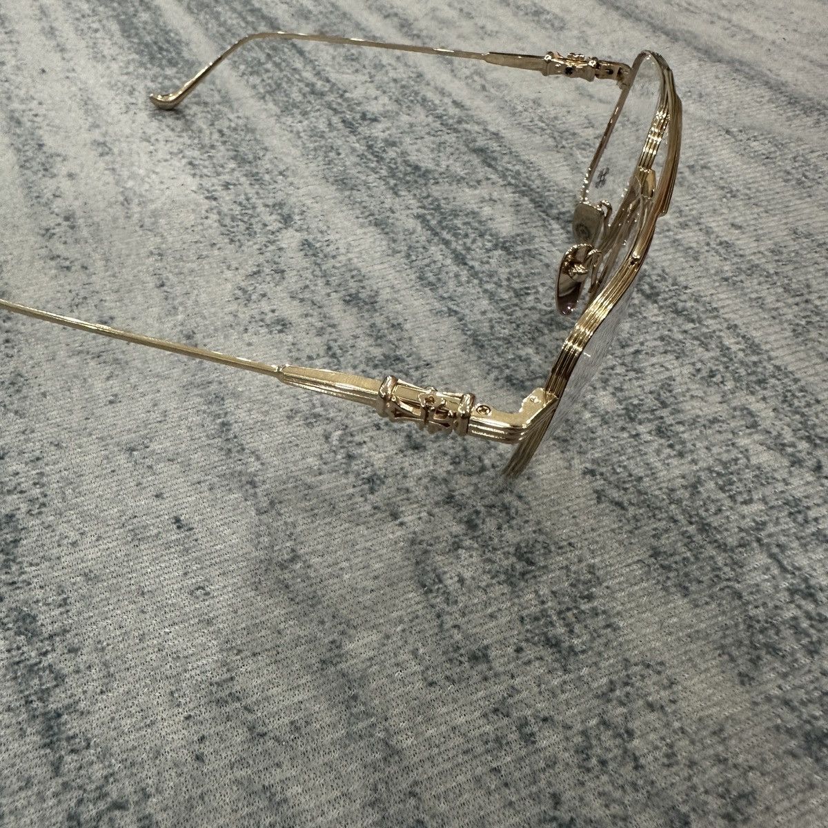 Chrome Hearts CHROME HEARTS MAGNUM II BORDELLO GOLD PLATED EYEGLASSES Size ONE SIZE - 4 Thumbnail