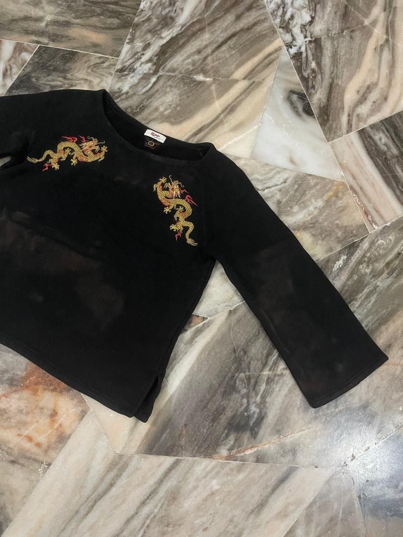 Vivienne Tam Vivienne Tam Dragon Logo Crop Shirt Size S / US 4 / IT 40 - 5 Thumbnail
