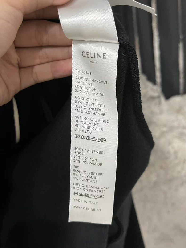 Celine Celine Black Velvet Hoodie with Zipper Size US L / EU 52-54 / 3 - 7 Thumbnail