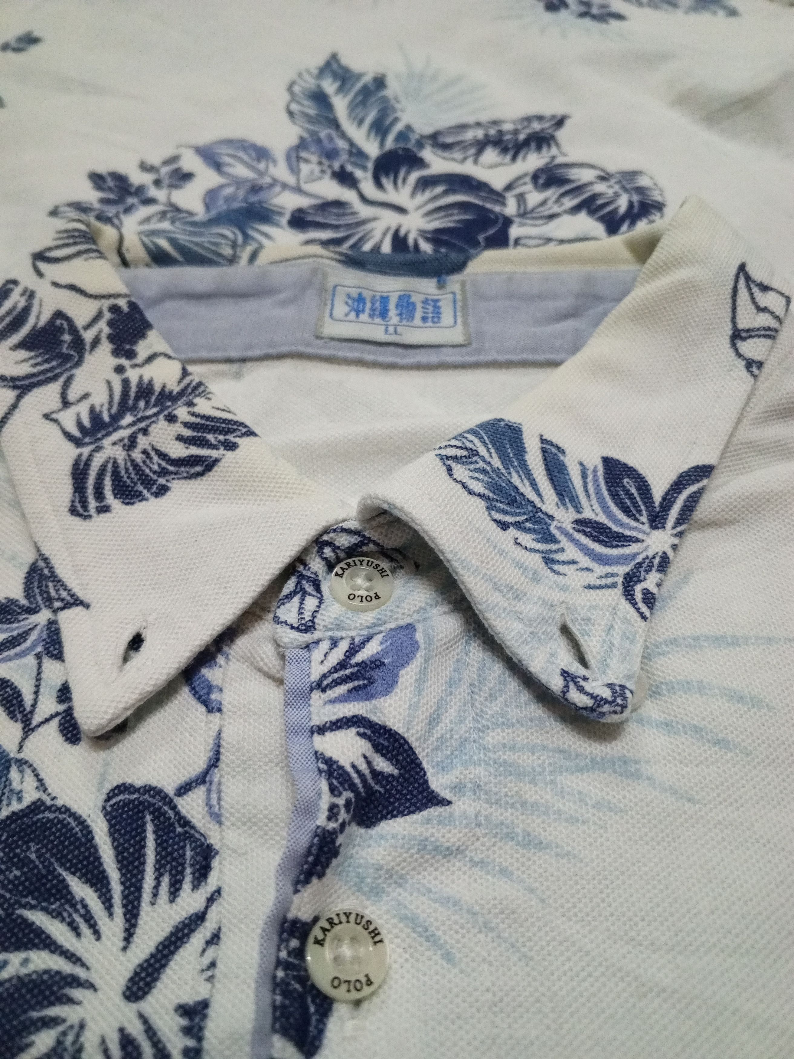 Japanese Brand × Vintage FLOWERS POLO FULLPRINT JAPAN Size US L / EU 52-54 / 3 - 6 Thumbnail