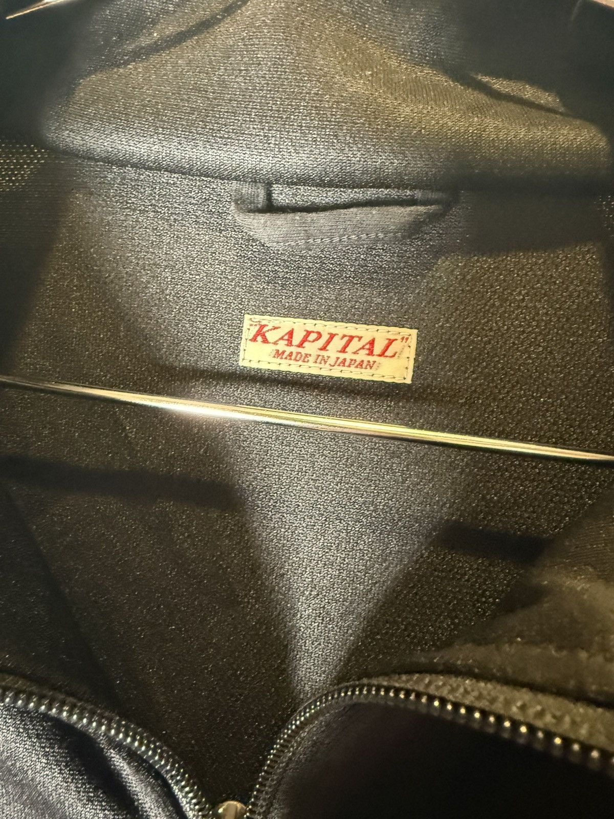 Kapital KAPITAL Embroidered Velvet-Trimmed Jersey Track Jacket Size US XL / EU 56 / 4 - 4 Thumbnail