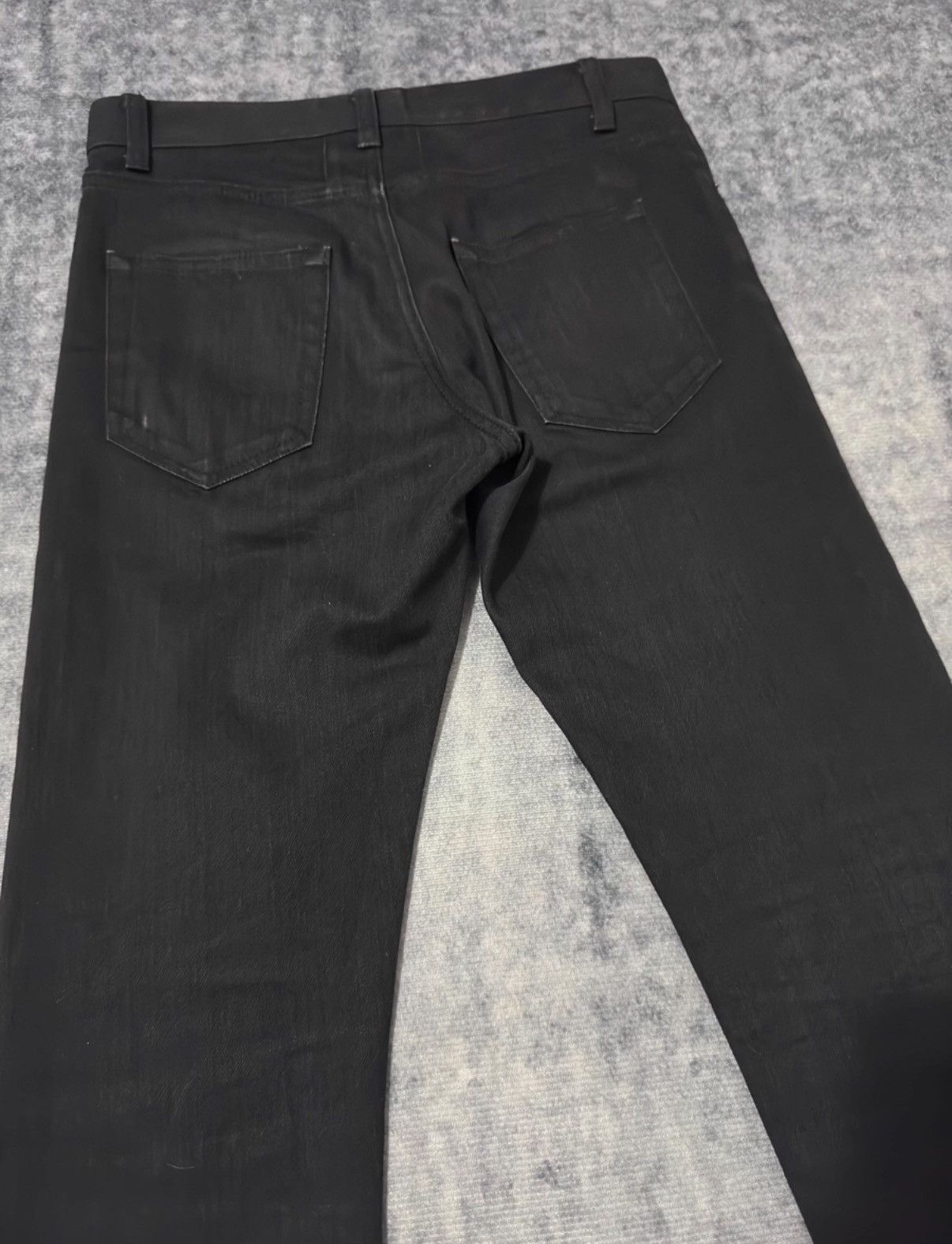 Saint Laurent Paris Saint Laurent 14SS Runway Black Cropped Basic Denim Jeans Size US 28 / EU 44 - 4 Thumbnail