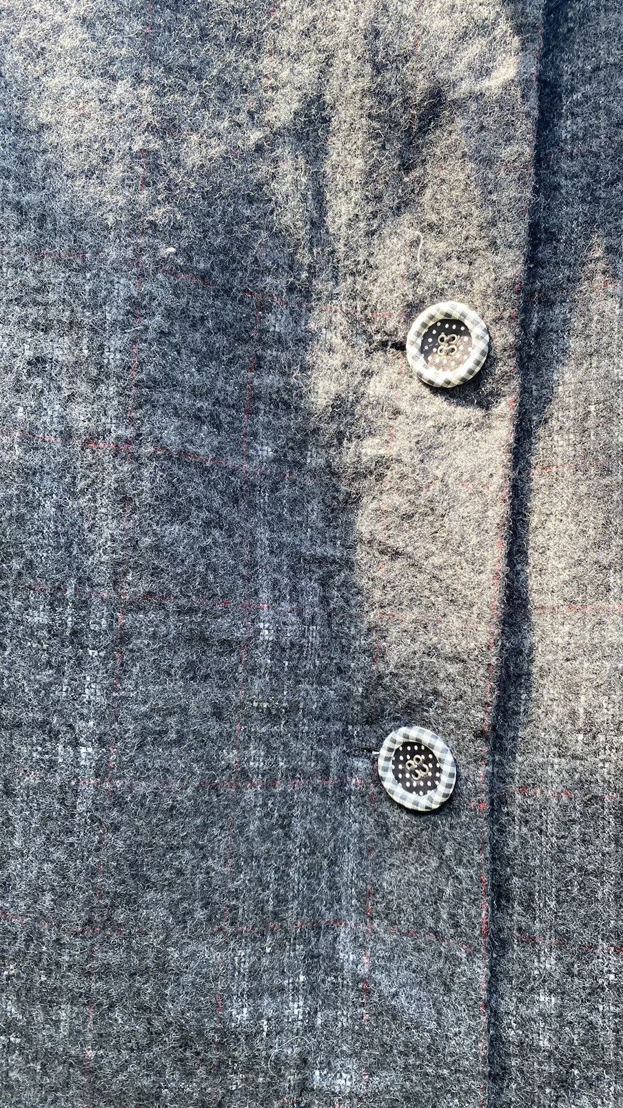 Frapbois Issey Miyake Frapbois Plaid Long Coat Size ONE SIZE - 4 Thumbnail