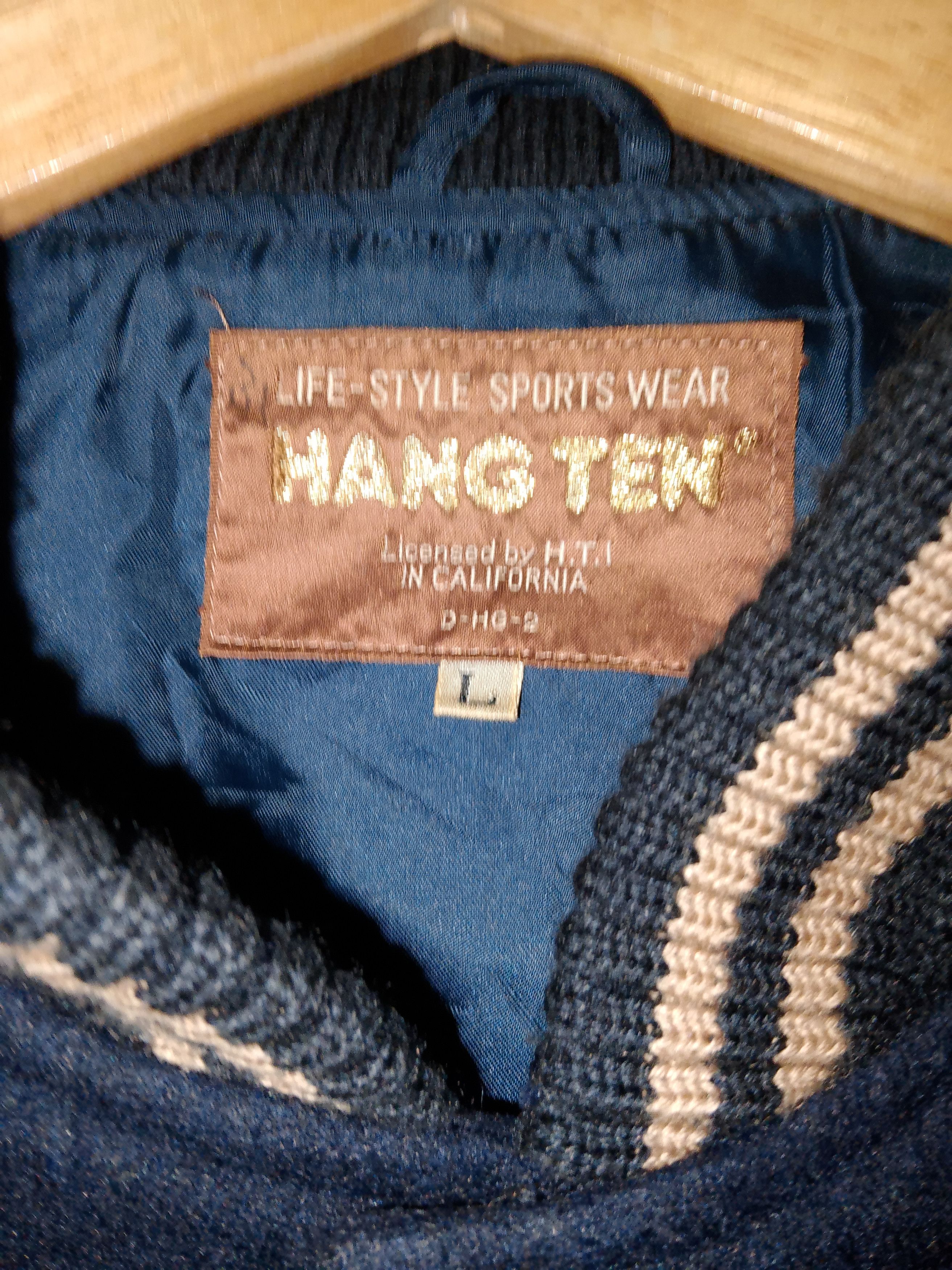 Hang Ten × Vintage Varsity Hang Ten Vintage 70s Wool Size US L / EU 52-54 / 3 - 6 Thumbnail