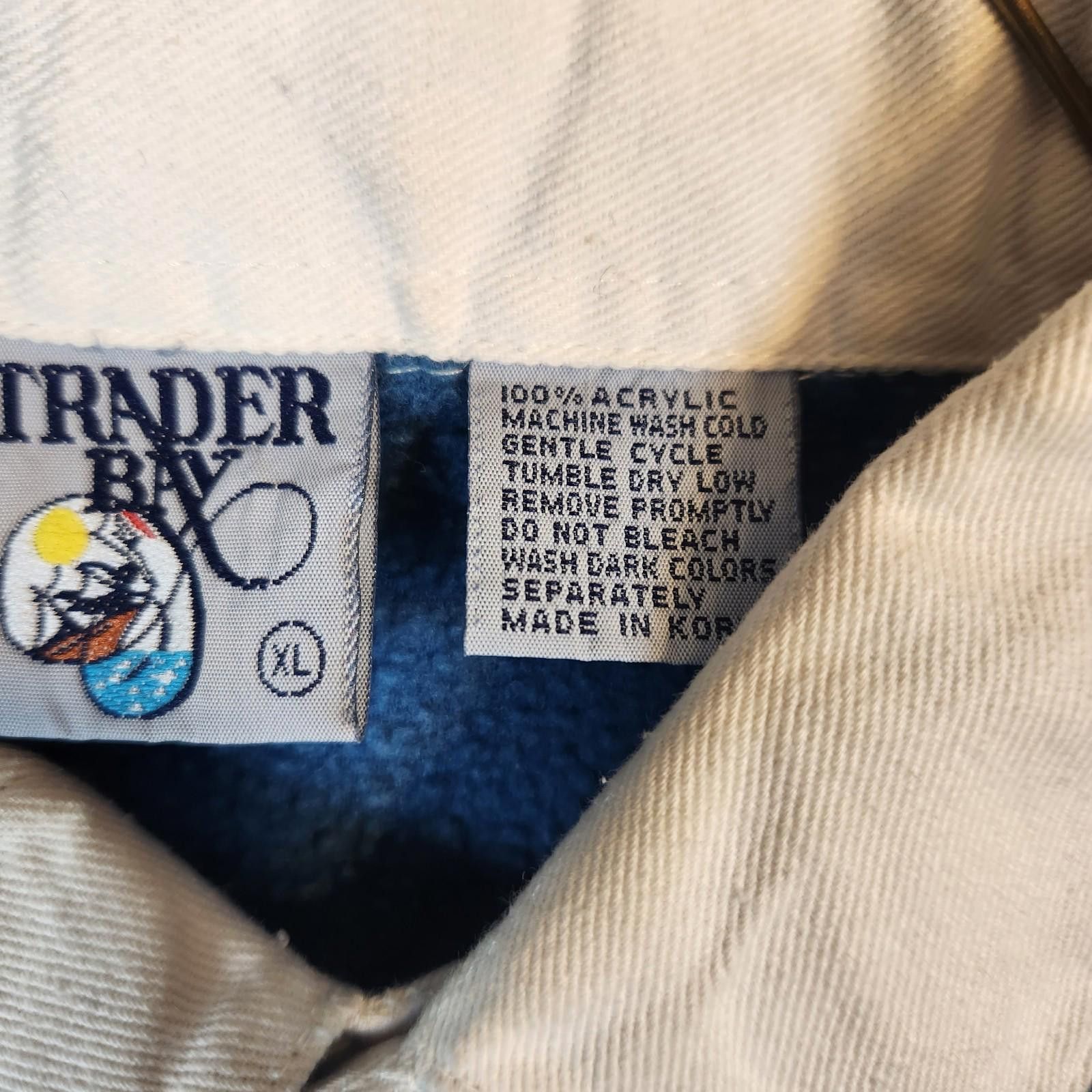 Trader Bay Vintage Trader Bay Collared Sweatshirt Blue Size XL Size US XL / EU 56 / 4 - 5 Thumbnail