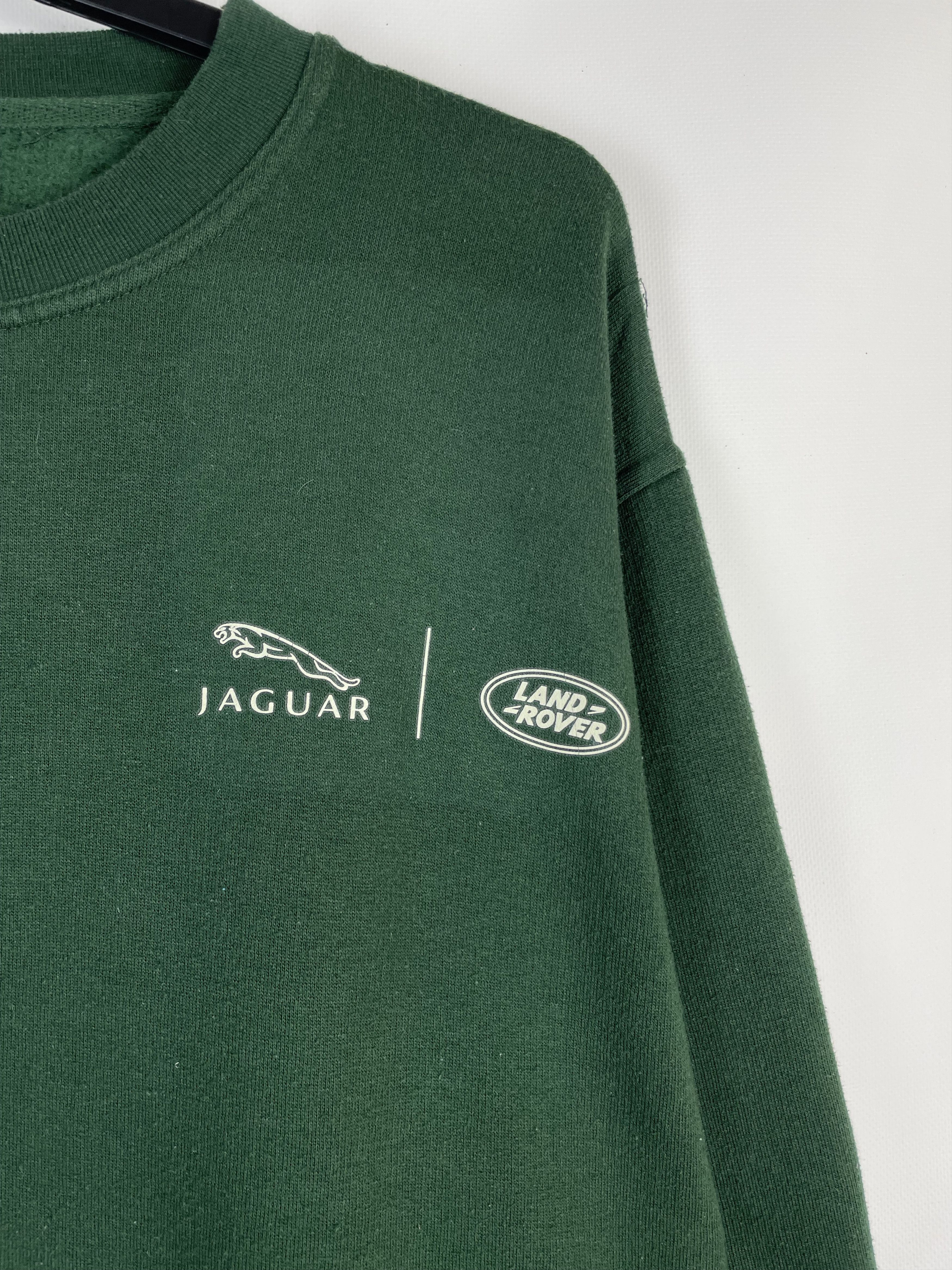 Vintage Vintage Jaguar Land Rover Racing Work Green Sweatshirt Size US XL / EU 56 / 4 - 4 Thumbnail