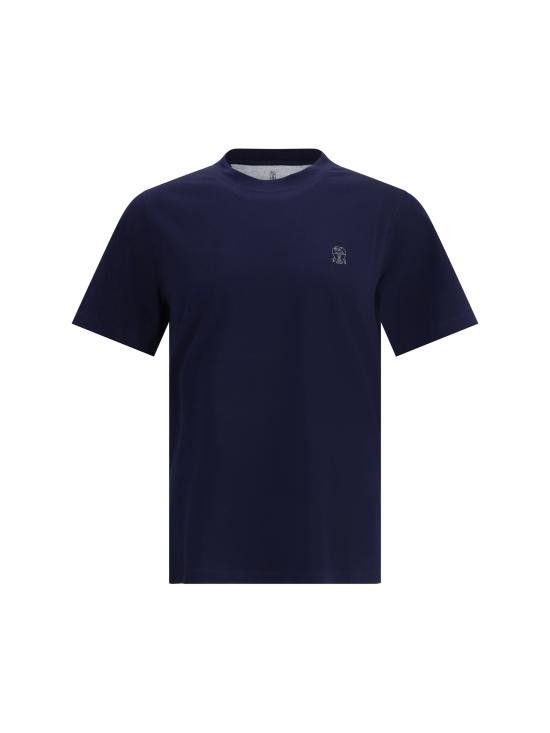 Brunello Cucinelli BRUNELLO CUCINELLI Men T-Shirts M0B138440 CD325 Blue Size US S / EU 44-46 / 1 - 1 Thumbnail