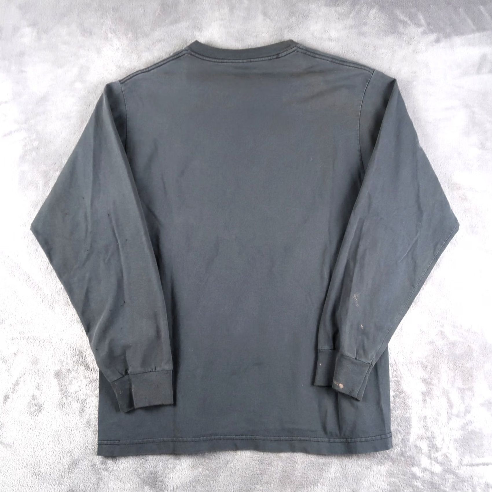 PONY VINTAGE Pony T-Shirt Mens Large Black 90s Graphic Print Crew Neck Long Sleeve Cotton USA Shirt Size US M / EU 48-50 / 2 - 2 Thumbnail