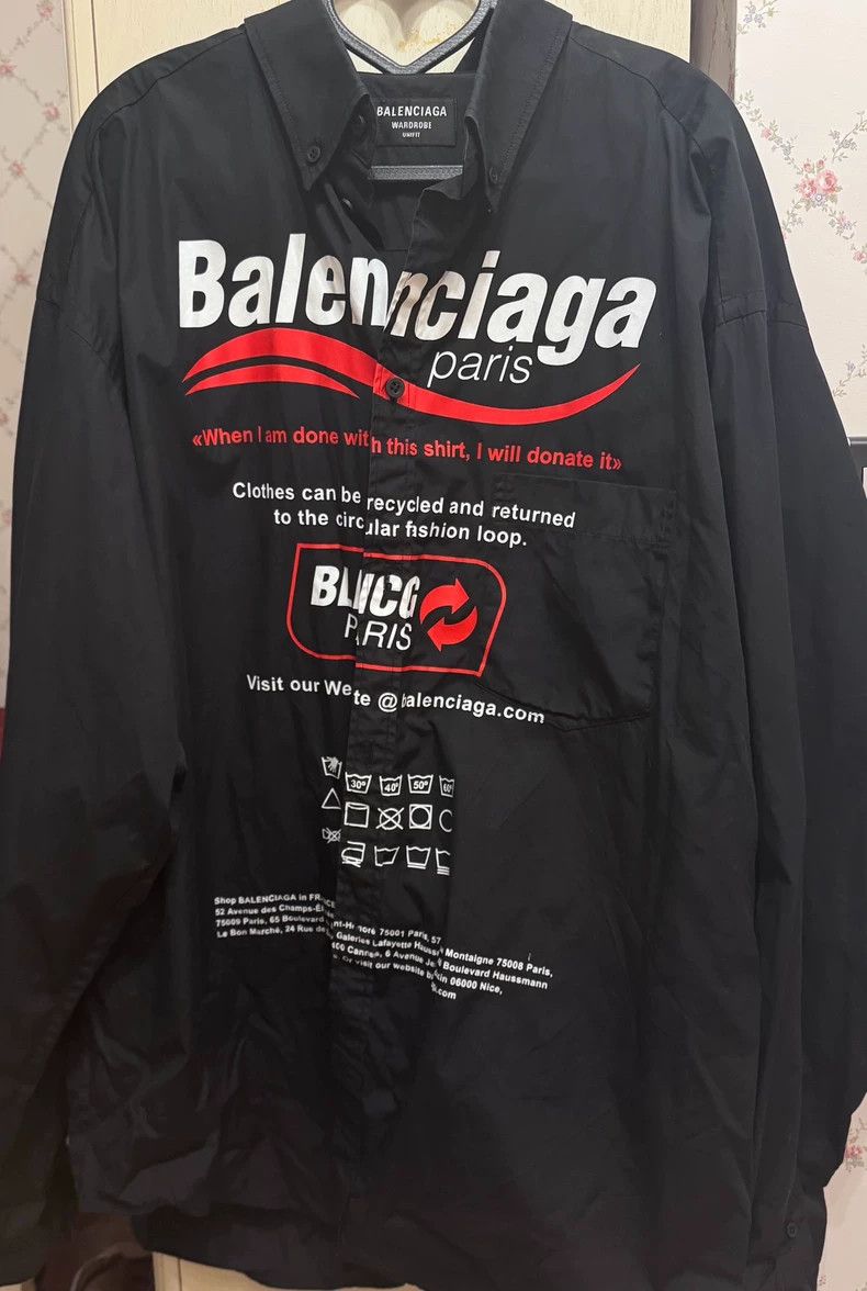 Balenciaga Balenciaga shirt Size US S / EU 44-46 / 1 - 1 Thumbnail