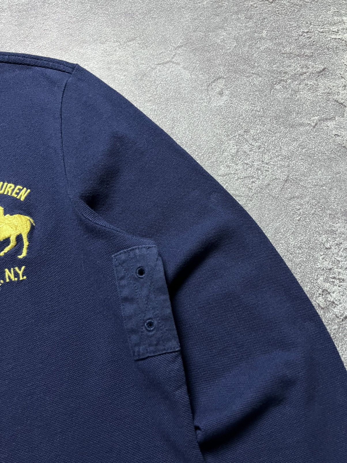 Polo Ralph Lauren 90x Vintage Ralph Lauren Rugby #2 Stripe Big Pony Chief Keef Size US S / EU 44-46 / 1 - 4 Thumbnail