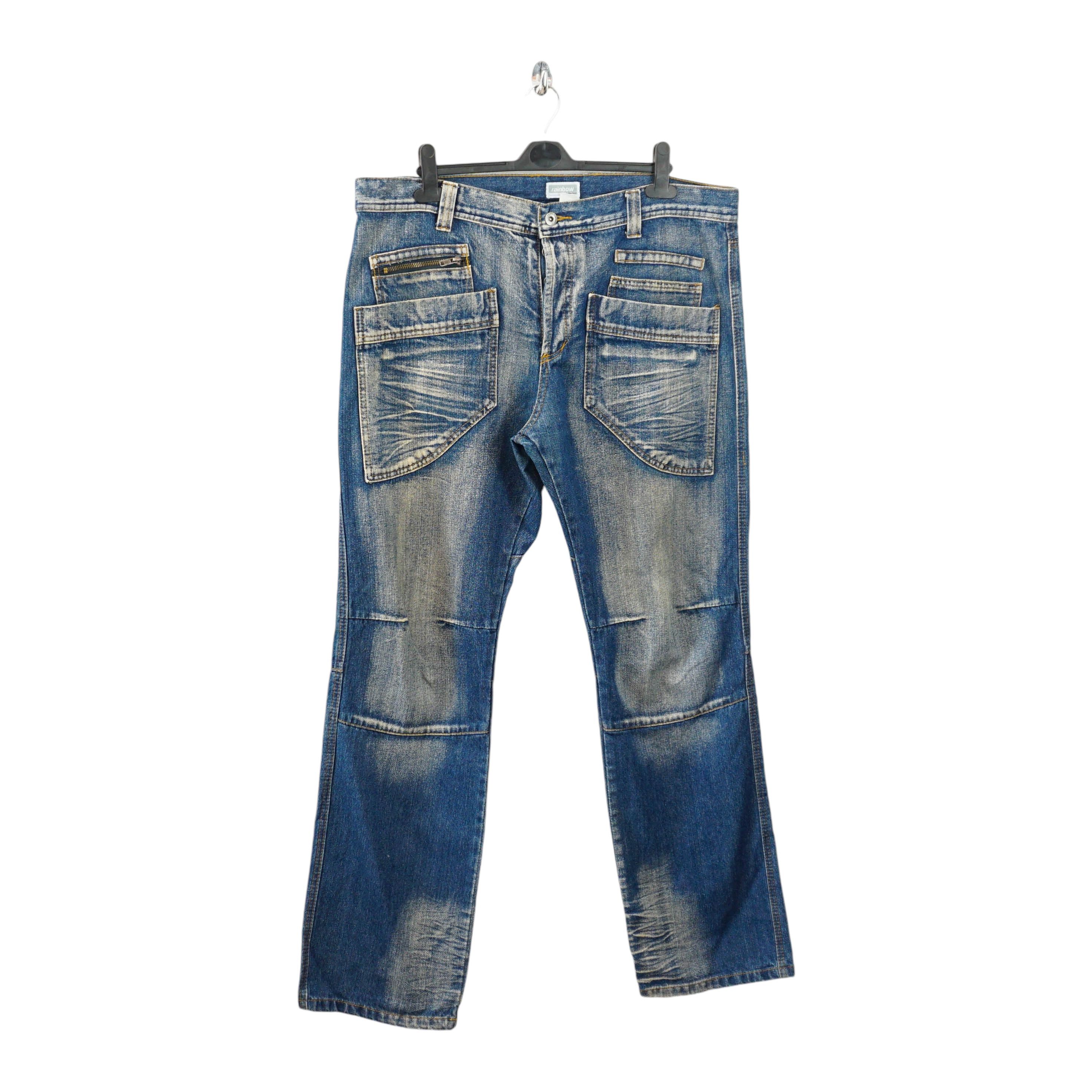 Vintage Rainbow Archive Y2K Baggy Washed Denim Jeans | Grailed