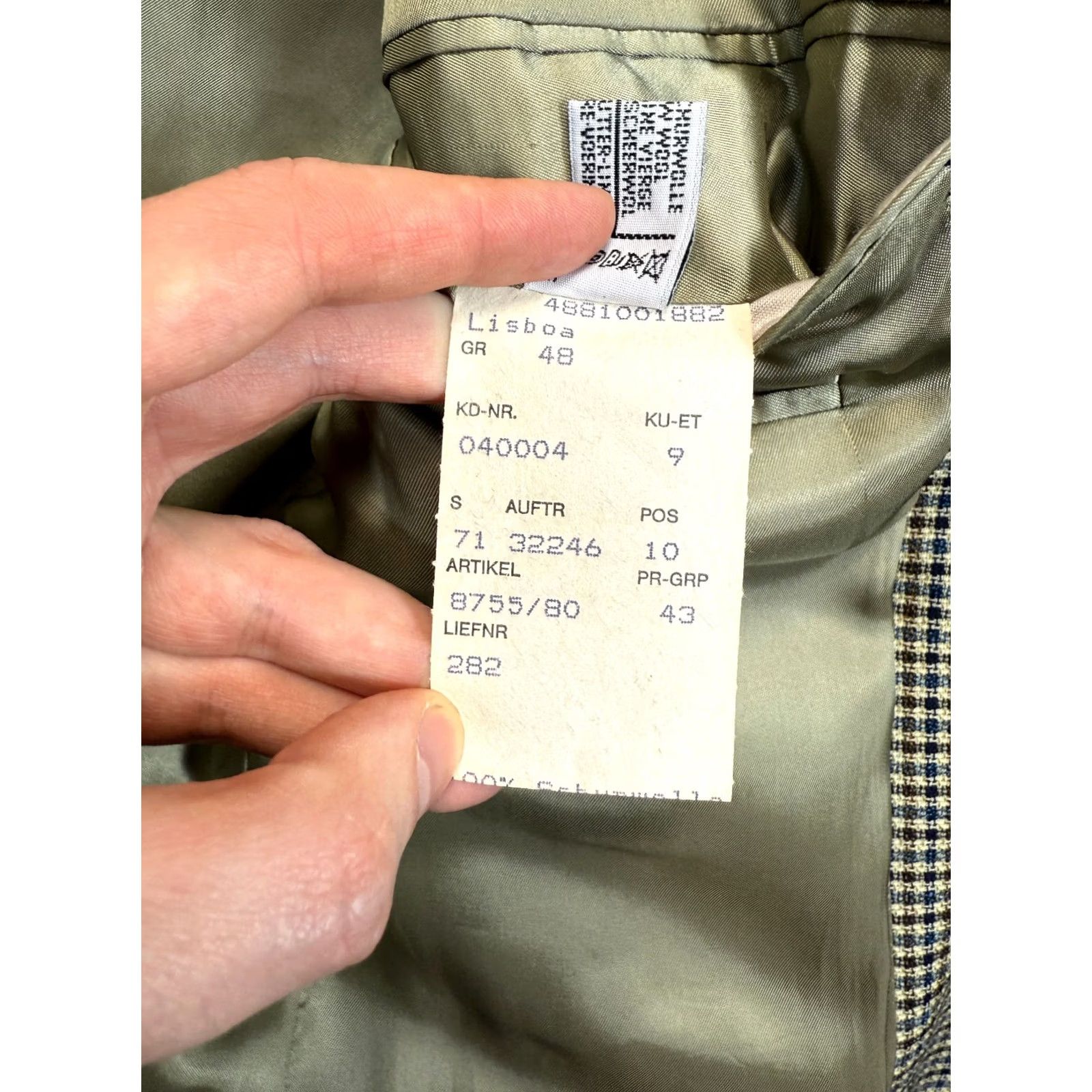 Vintage VINTAGE Gino Rizzi Blazer Wool Beige 43in Men Shirt Jacket Tuxedo Style 43in Womens?? Size 46R - 5 Thumbnail