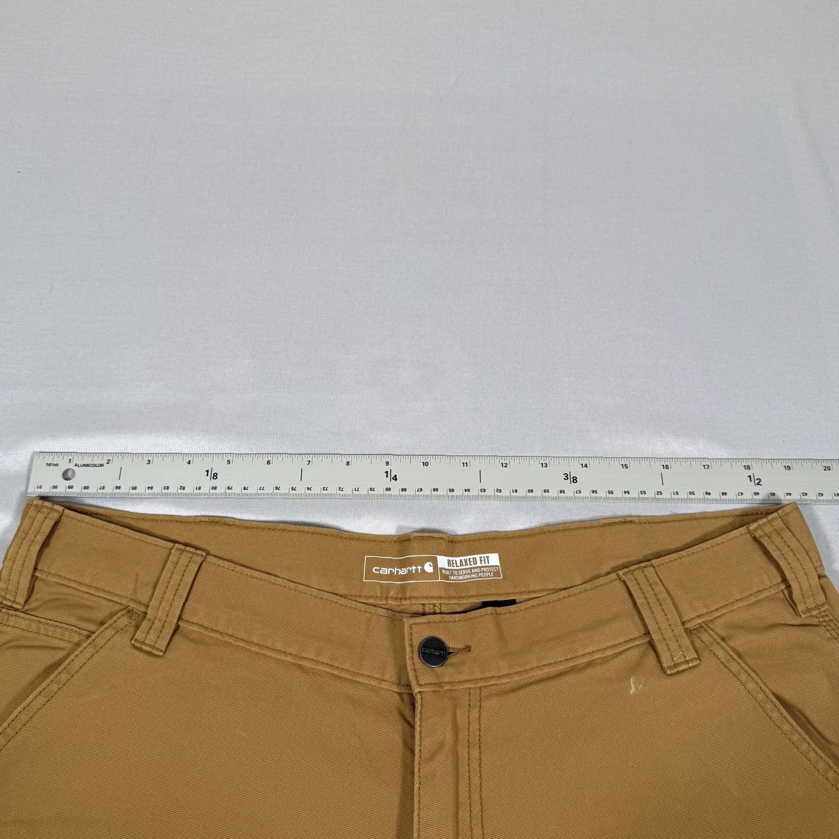 Carhartt Carhartt Rugged Flex Pants Mens 38x32 Brown Canvas Double-Knee Utility Work Pants Carpenter Straight Leg Relaxed Fit Casual, Workwear Mens Brown 38x32 Size US 38 / EU 54 - 7 Thumbnail