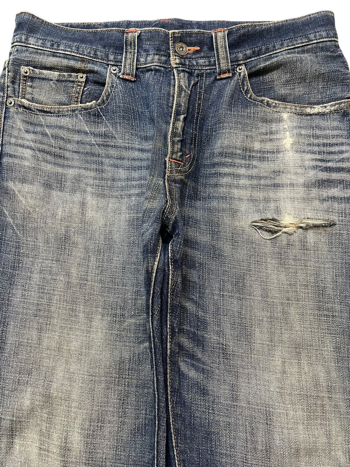 Kapital Vintage Japanese Brand Faded Wash Distress Style Jeans Size US 32 / EU 48 - 3 Thumbnail