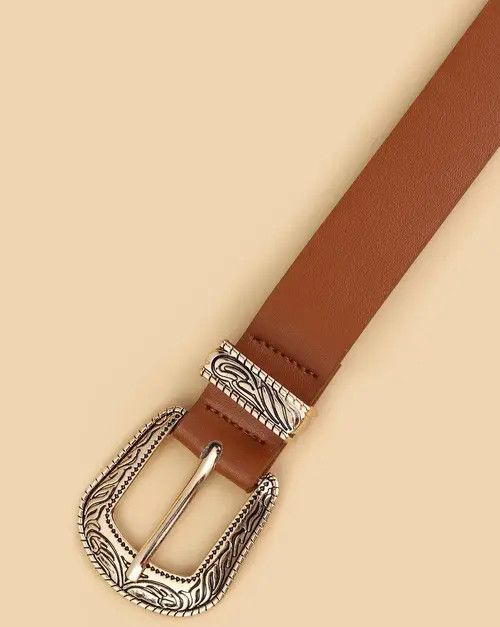 Other Brown Color PU Leather Belt Size ONE SIZE - 6 Thumbnail