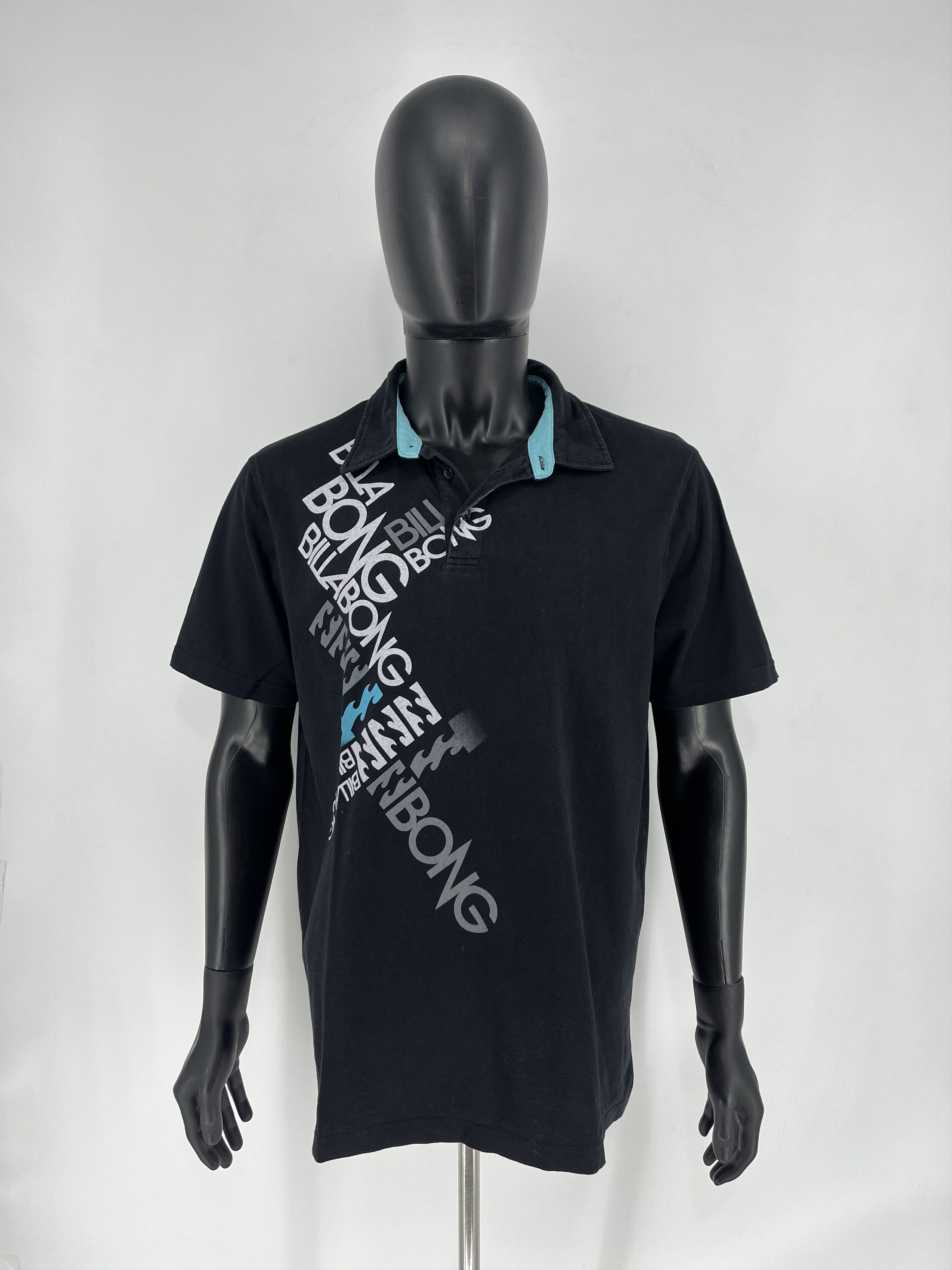 Billabong Vintage Billabong Big Logo Surf Style Polo Tee Size US XL / EU 56 / 4 - 2 Thumbnail