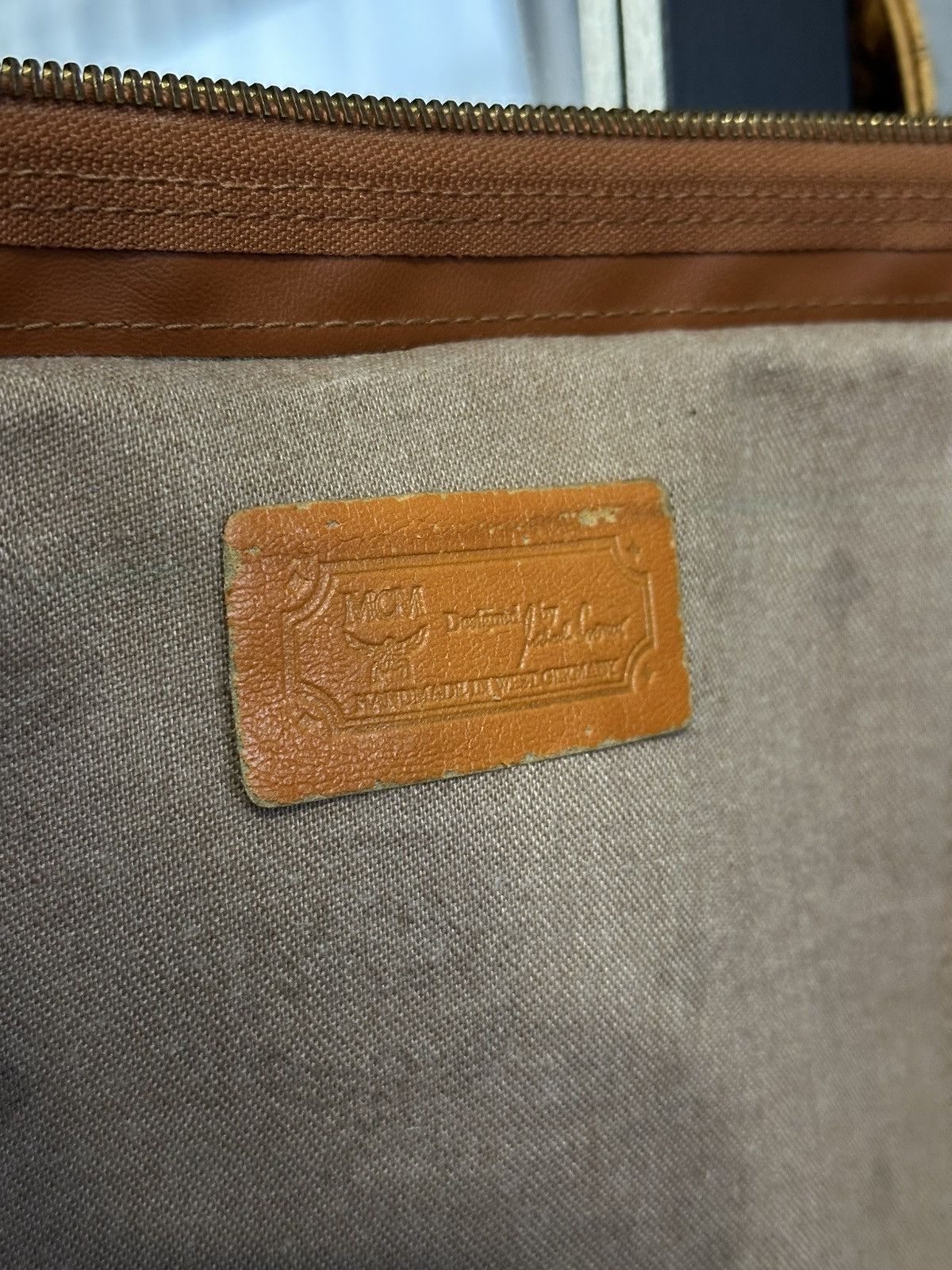 MCM × Vintage Vintage MCM 80S Cognac Monogram Shoulder Bag Size ONE SIZE - 5 Thumbnail