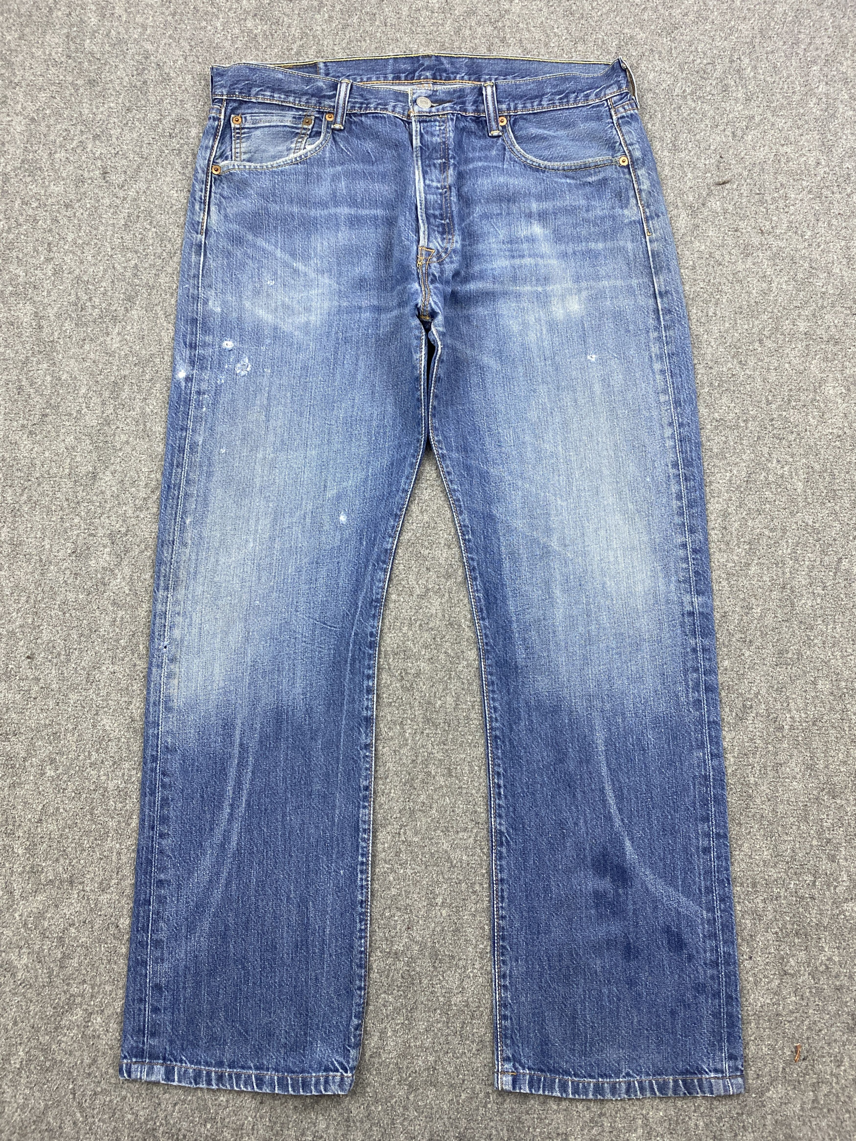 Faded Blue Vintage Levis 501 Jeans