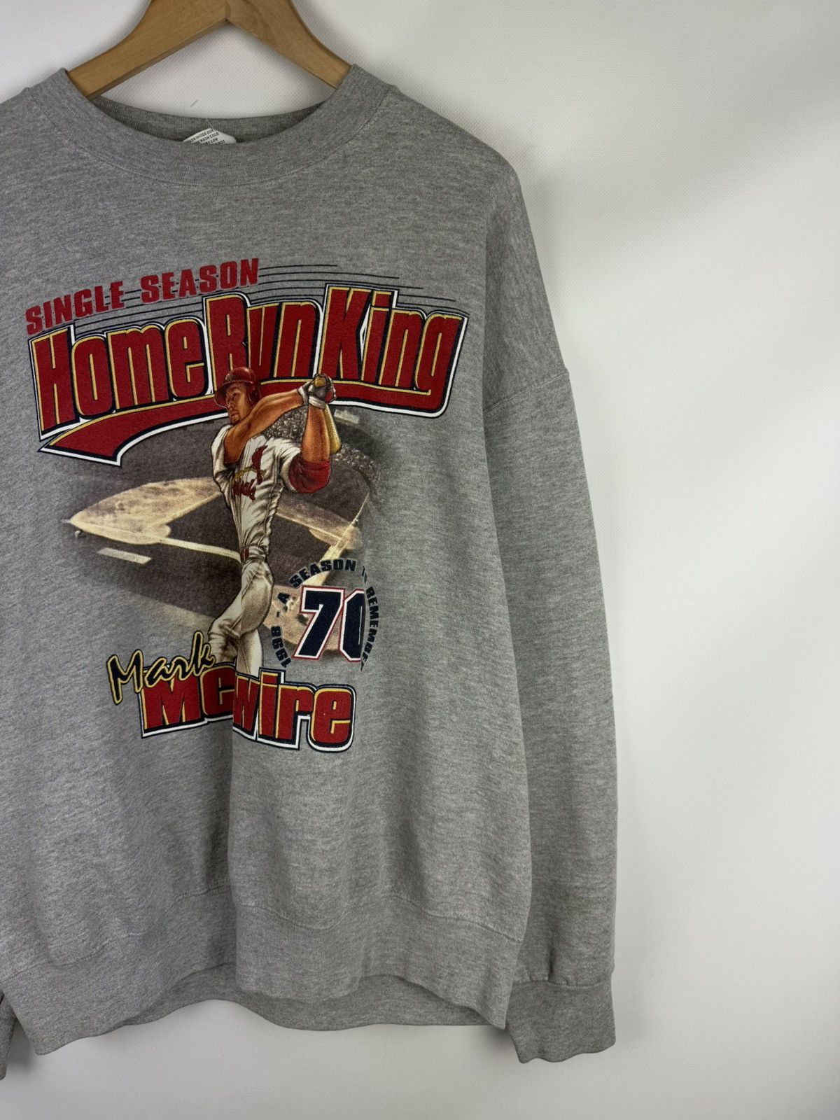 Lee × MLB × Vintage St Louis Cardinals Mark McGwire Home Run King 98 Sweatshirt Size US XL / EU 56 / 4 - 3 Thumbnail