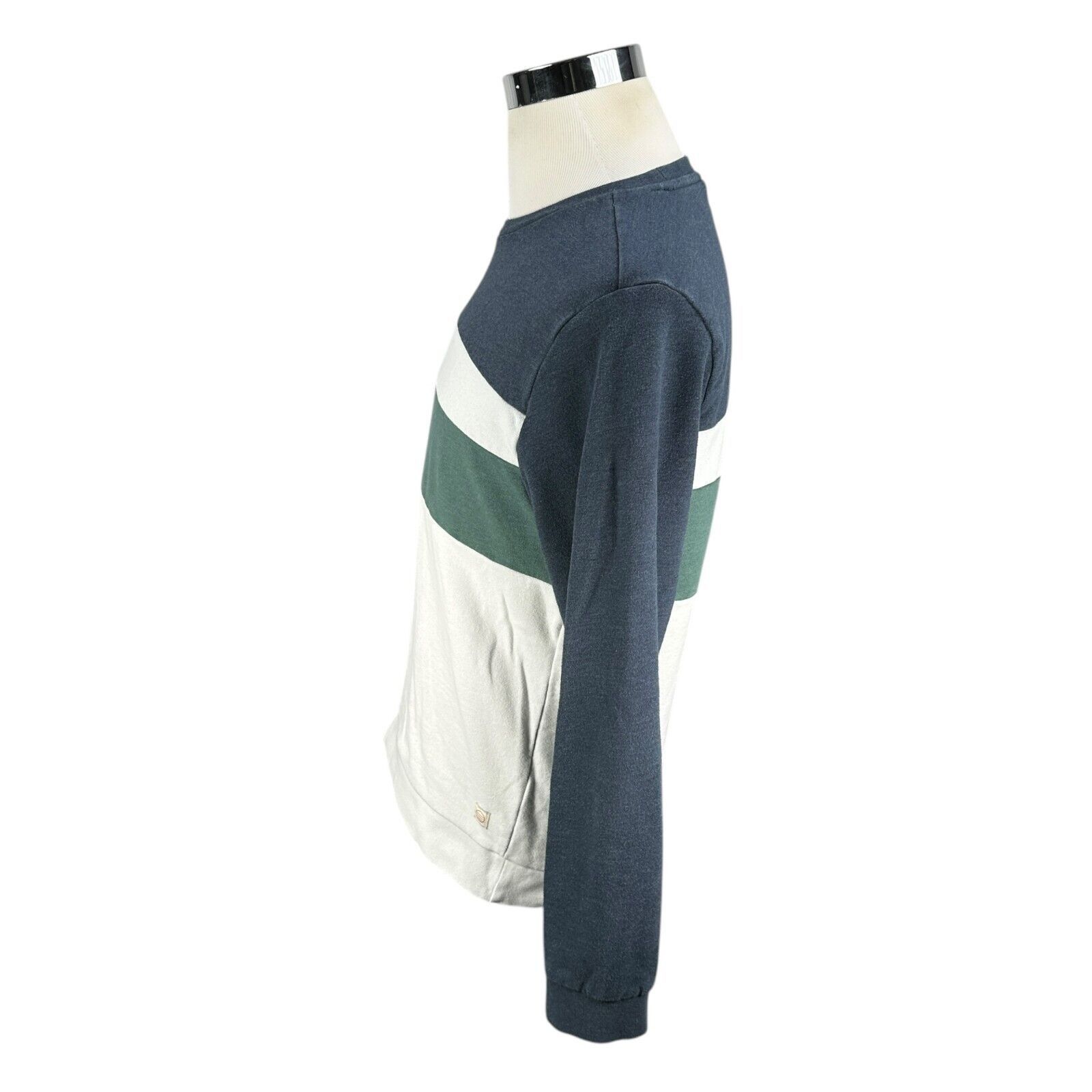 Marine Layer Marine Layer Fleece Sweatshirt Mens M Colorblock Green White Size US M / EU 48-50 / 2 - 3 Thumbnail