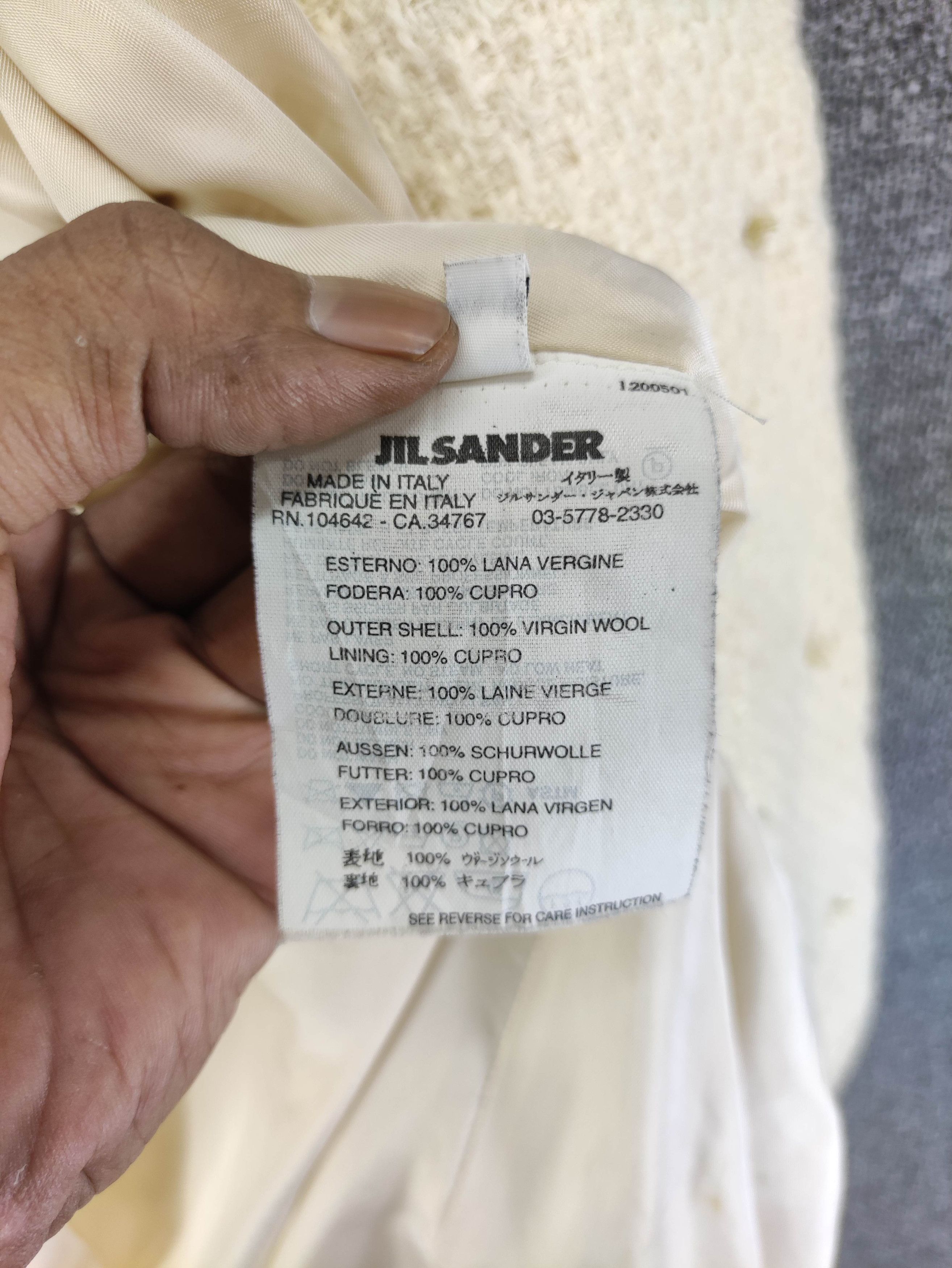 Jil Sander Vintage 90s Jil Sander Wool 40 Size On Jacket Size S / US 4 / IT 40 - 9 Thumbnail