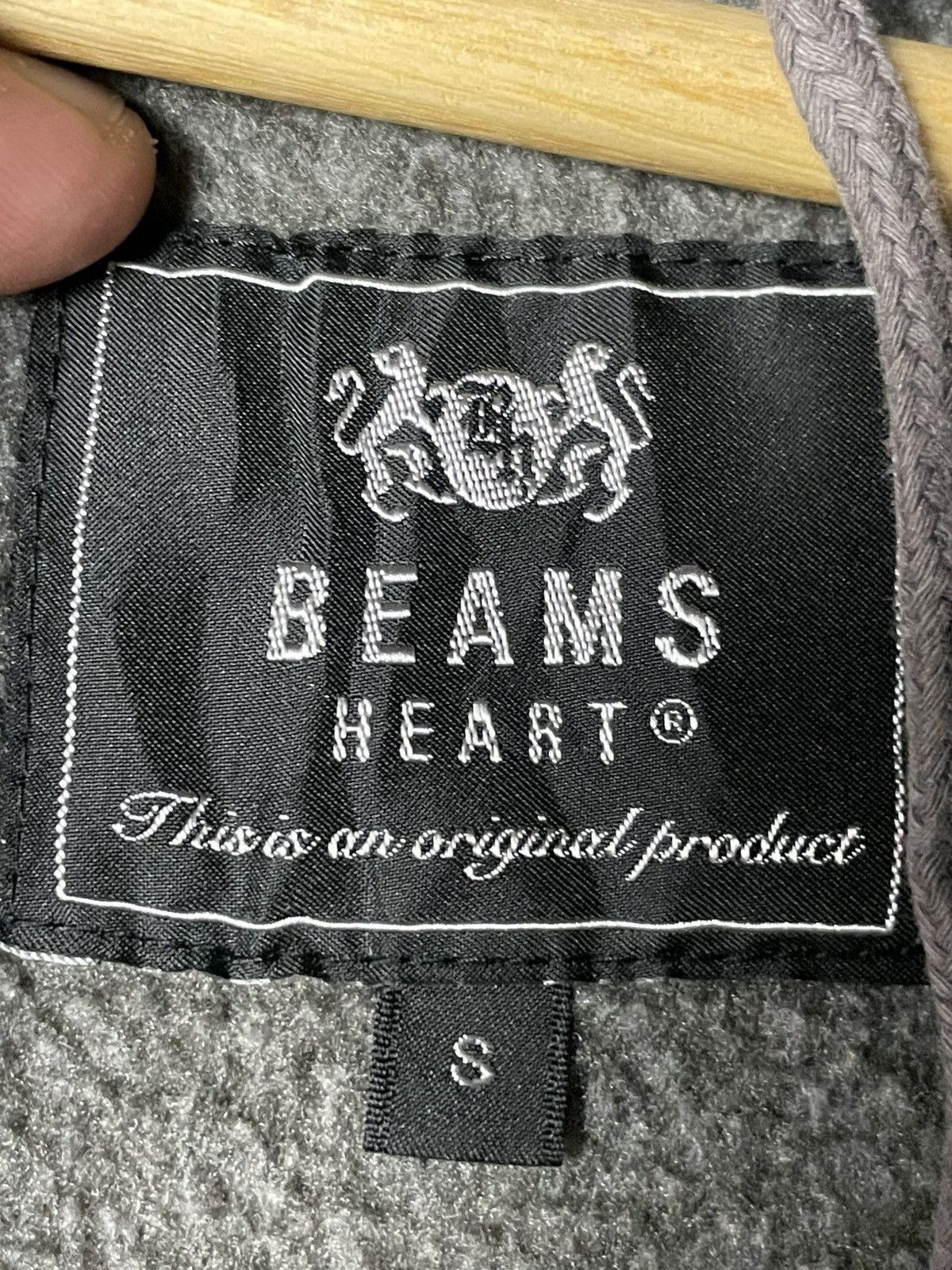 Beams Plus × Japanese Brand × Vintage Beams Heart Fleece Hooded Jacket (78) Size US S / EU 44-46 / 1 - 9 Thumbnail