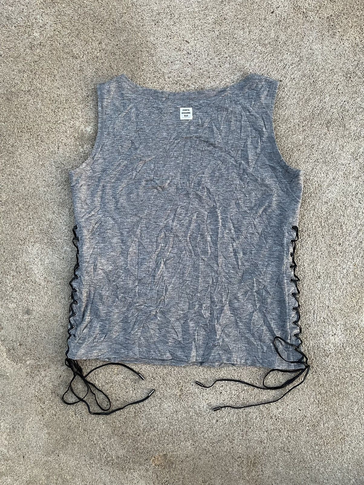 20471120 Japanese Porta Romana Due Tank Tops Seditionaries Punk Style Size US M / EU 48-50 / 2 - 2 Thumbnail