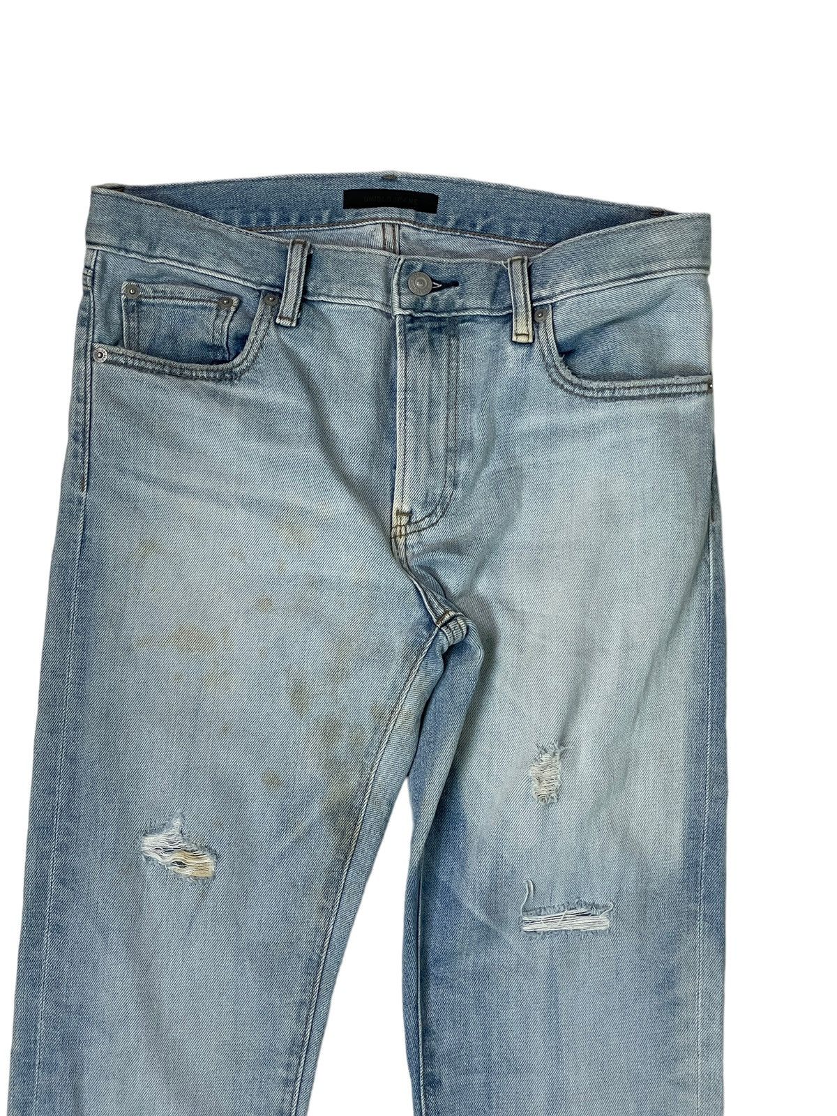 Japanese Brand Uniqlo Distressed Jeans Size US 31 - 2 Thumbnail