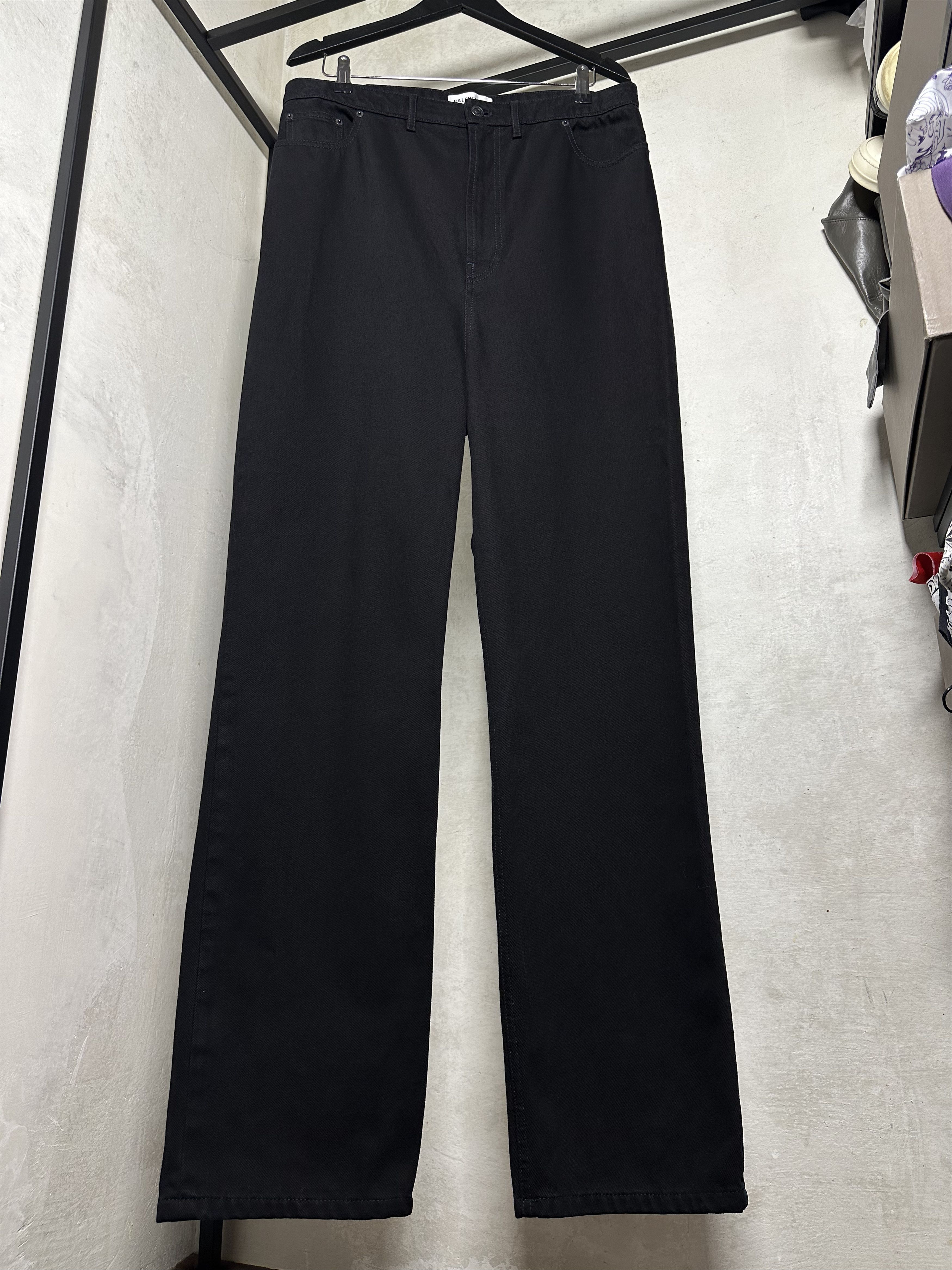Balenciaga Balenciaga Straight-Leg Extra Long Black Jeans Size US 32 / EU 48 - 9 Thumbnail